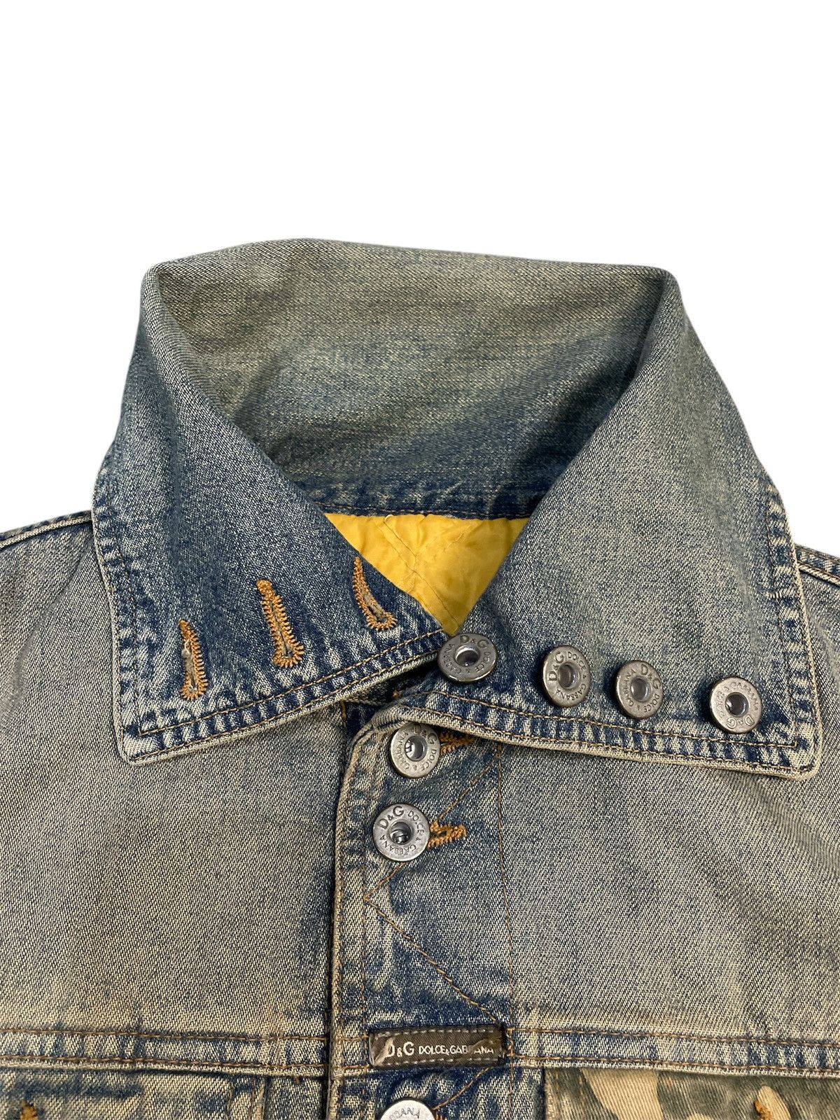 Dolce & Gabbana Dolce & Gabbana 00's Camo Denim Jacket Size US XS / EU 42 / 0 - 4 Thumbnail