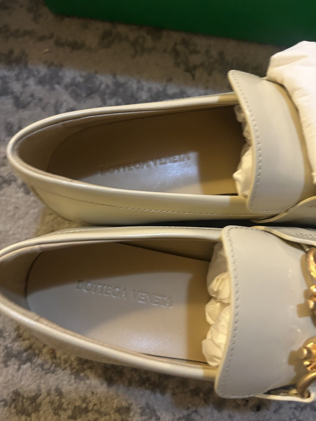 Bottega Veneta Bottega Veneta Monsieur Mocassin Soft Vinyl Butter Loafers Size US 10.5 / IT 40.5 - 8 Thumbnail