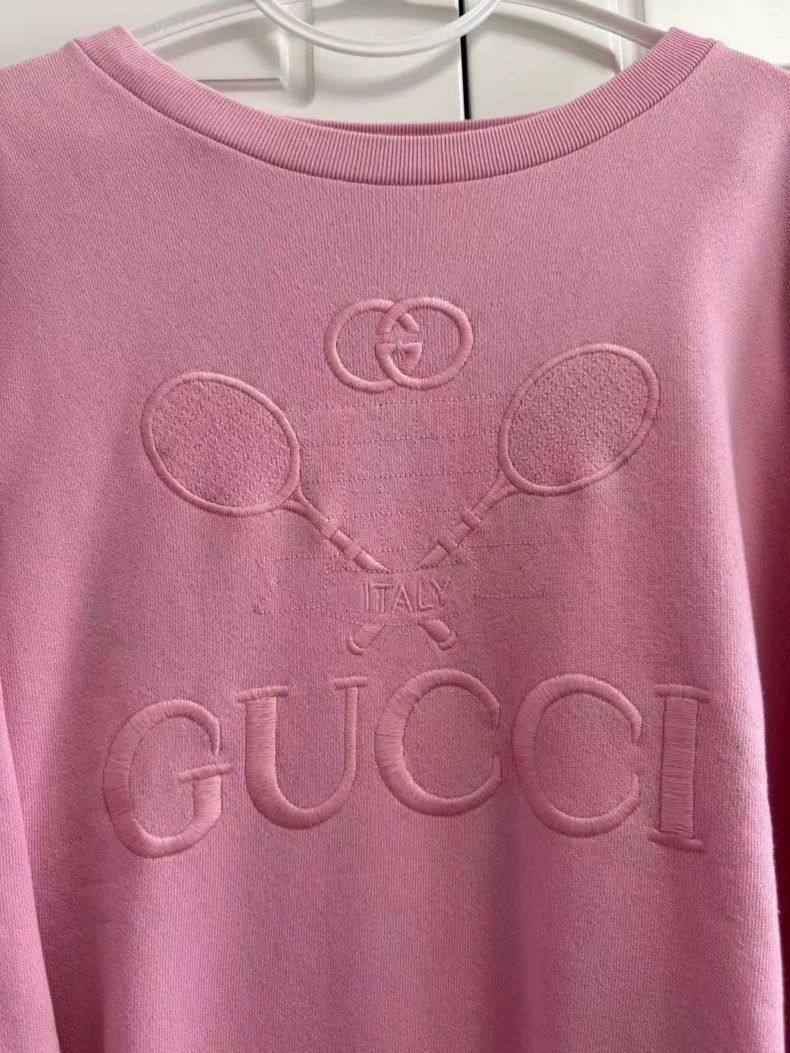 Gucci Gucci Tennis racket embroidered logo sweatshirt Size M / US 6-8 / IT 42-44 - 2 Thumbnail