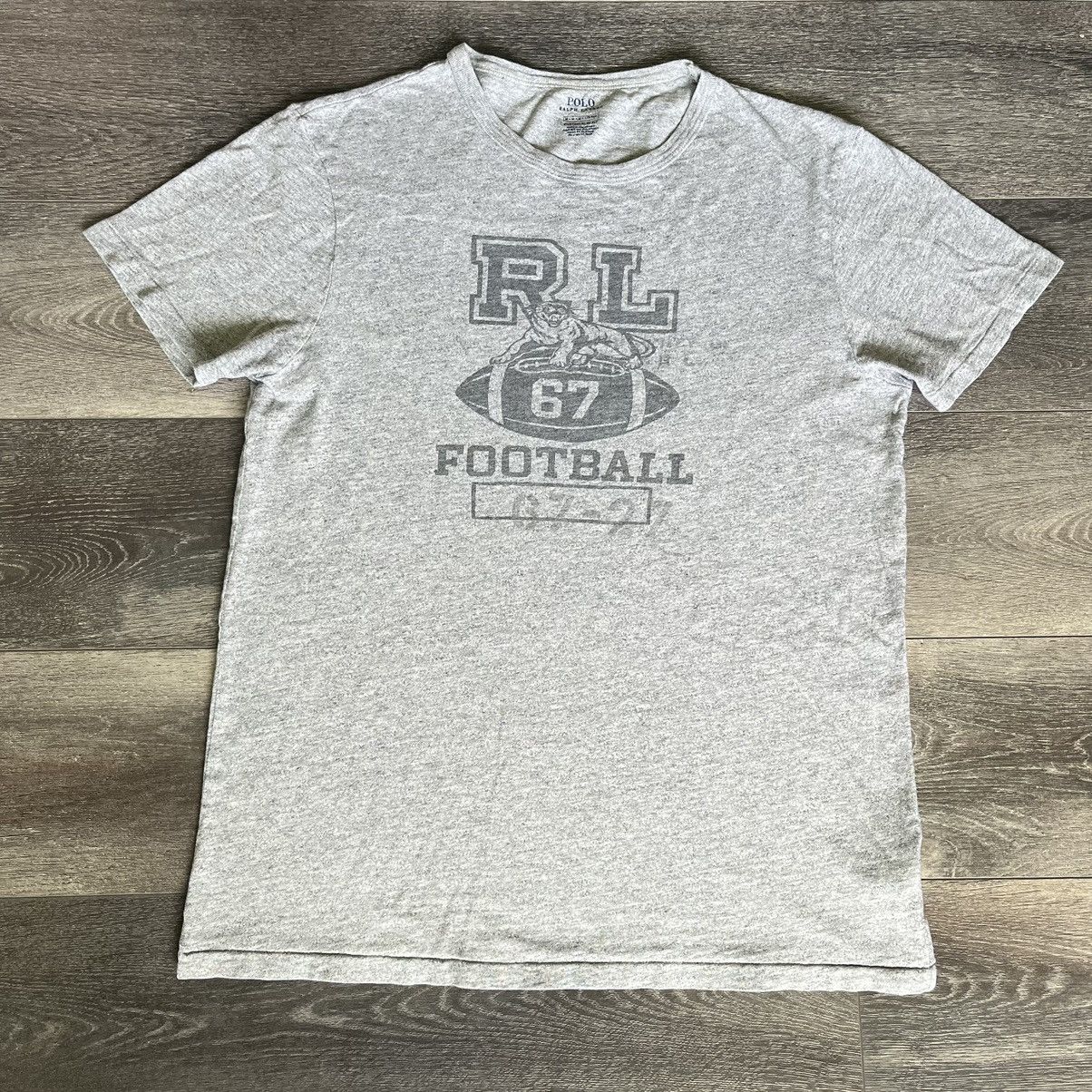Polo Ralph Lauren Vintage Polo Ralph Lauren RL Football Varsity Tiger Logo Tee Size US M / EU 48-50 / 2 - 1 Thumbnail