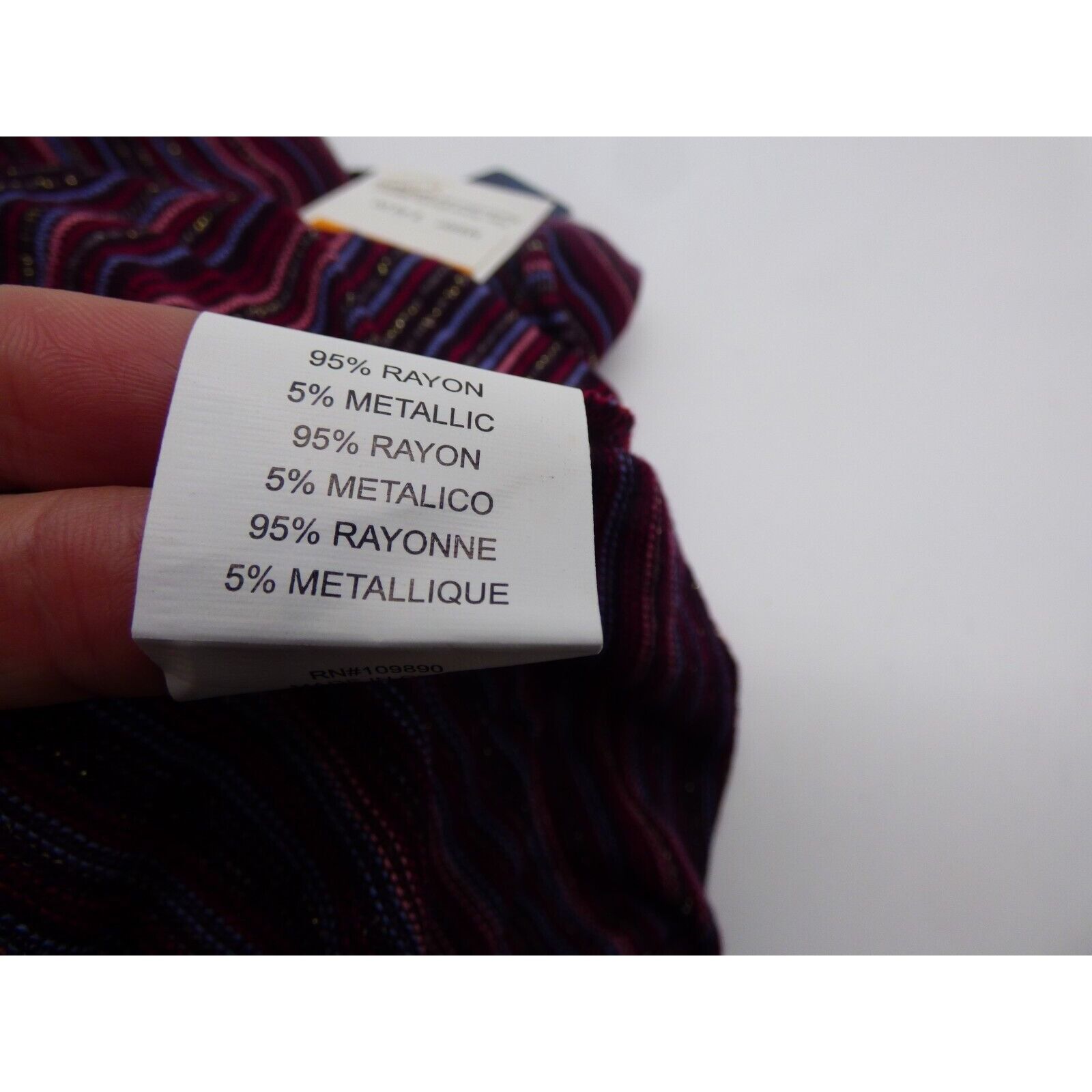 Other Seven7 Women’s Metallic Stripe, Cowl Neck, Dolman Sleeve To Size M / US 6-8 / IT 42-44 - 9 Thumbnail