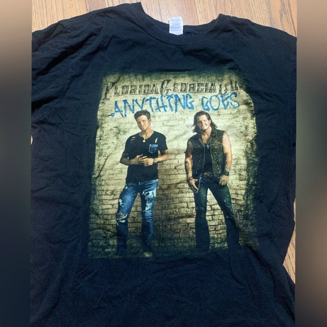 Gildan Florida Georgia Line shirt XL Black Men XL Gildan Regular Size Anything Goes Shirt Size US XL / EU 56 / 4 - 3 Thumbnail