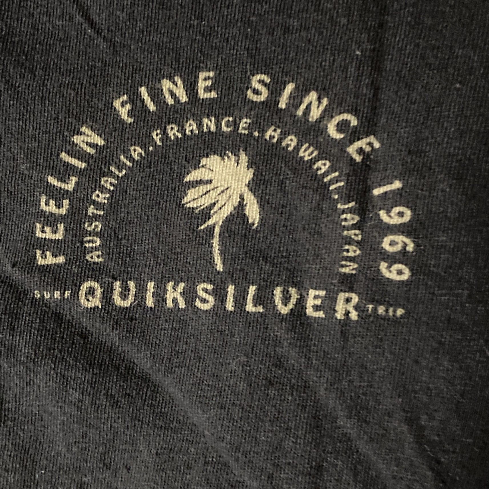 Quiksilver Quicksilver Long Sleeve Shirt Mens Small Palm Trees Spell Out Surf Black S Size US S / EU 44-46 / 1 - 4 Thumbnail