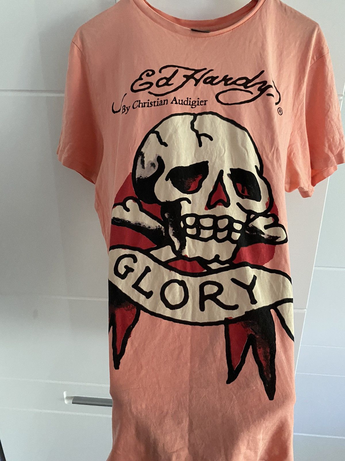 Christian Audigier × Ed Hardy Vintage T-Shirt Ed Hardy Christian Audigier Crazy,Y2K Size US XL / EU 56 / 4 - 2 Thumbnail