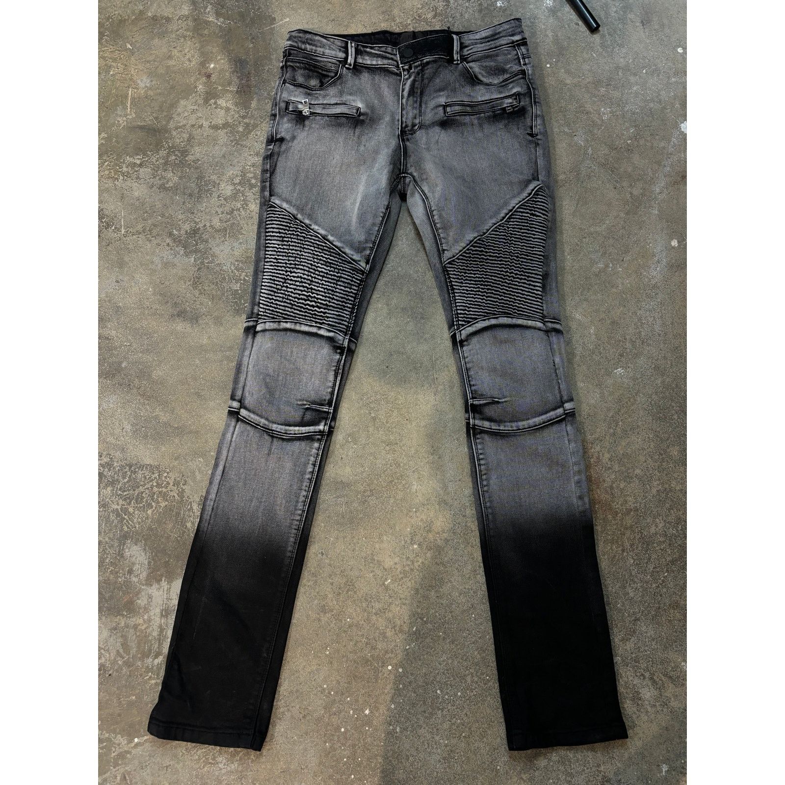 Rta RTA Knee Patch Denim Grey New 29 With Tags Size US 29 - 1 Thumbnail