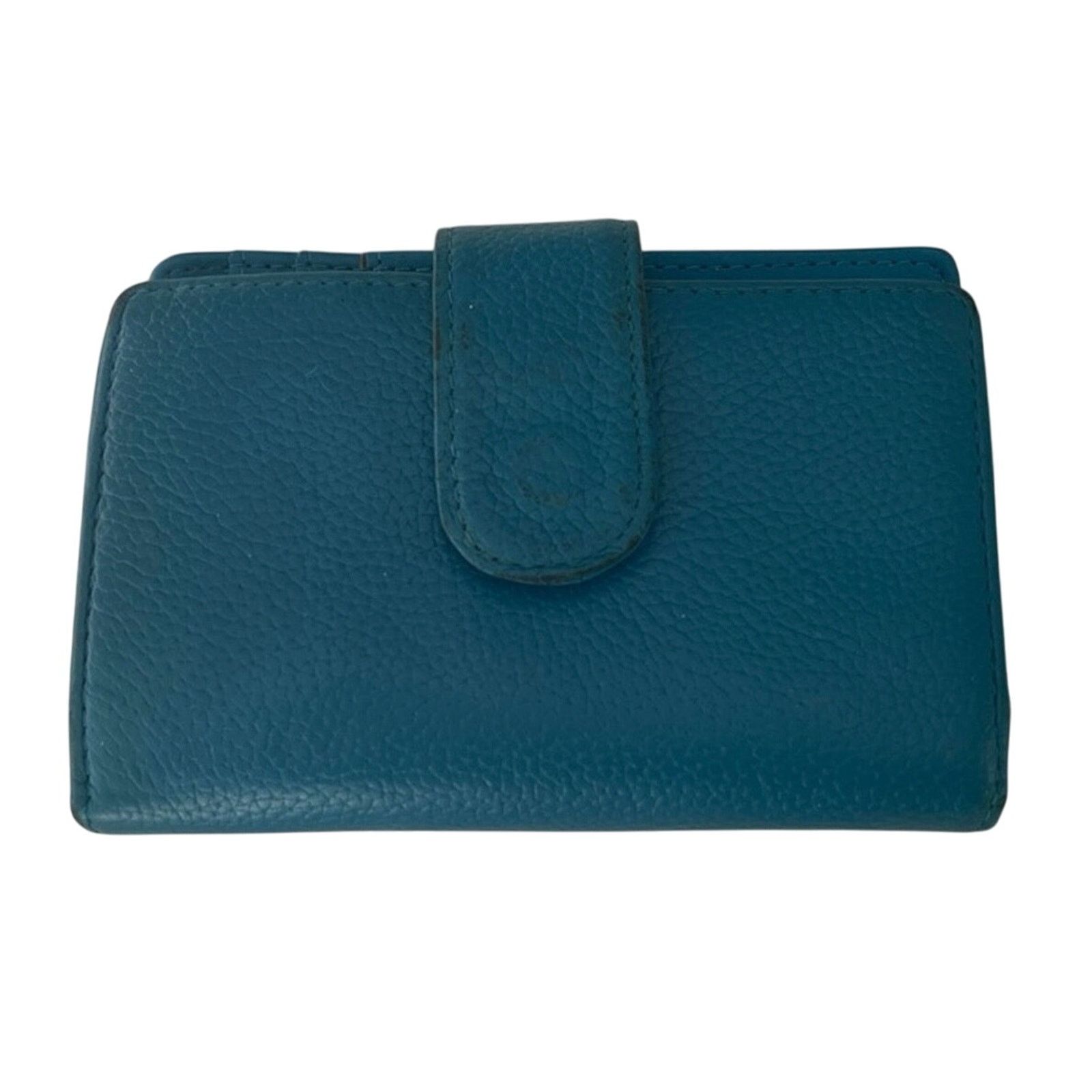Other Teal Leather Wallet Size ONE SIZE - 1 Thumbnail