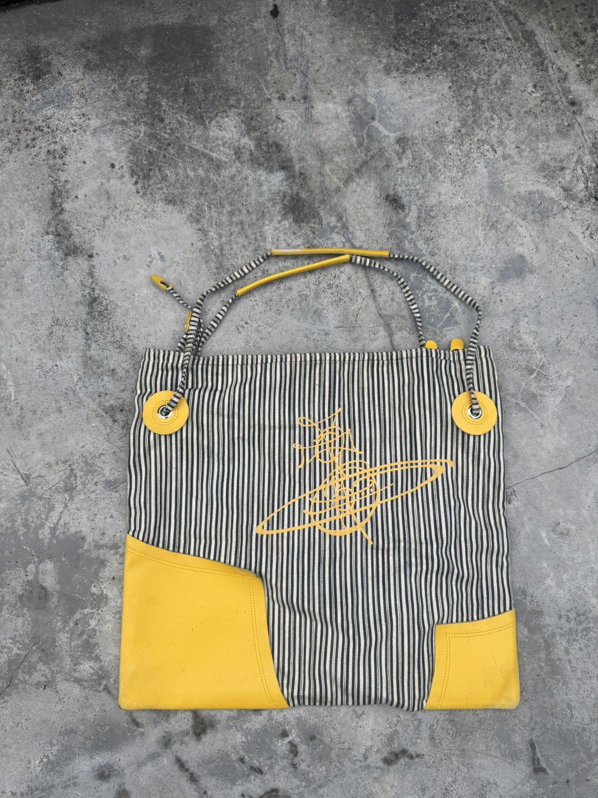Vivienne Westwood Monogram Orb Logo Vivienne Westwood Leather Canvas Bag Size ONE SIZE - 1 Thumbnail