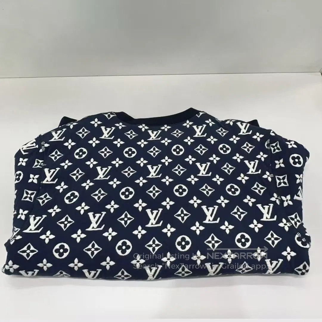 Louis Vuitton blue patterned crew neck sweatshirt from louis vuitton. Size US M / EU 48-50 / 2 - 6 Thumbnail
