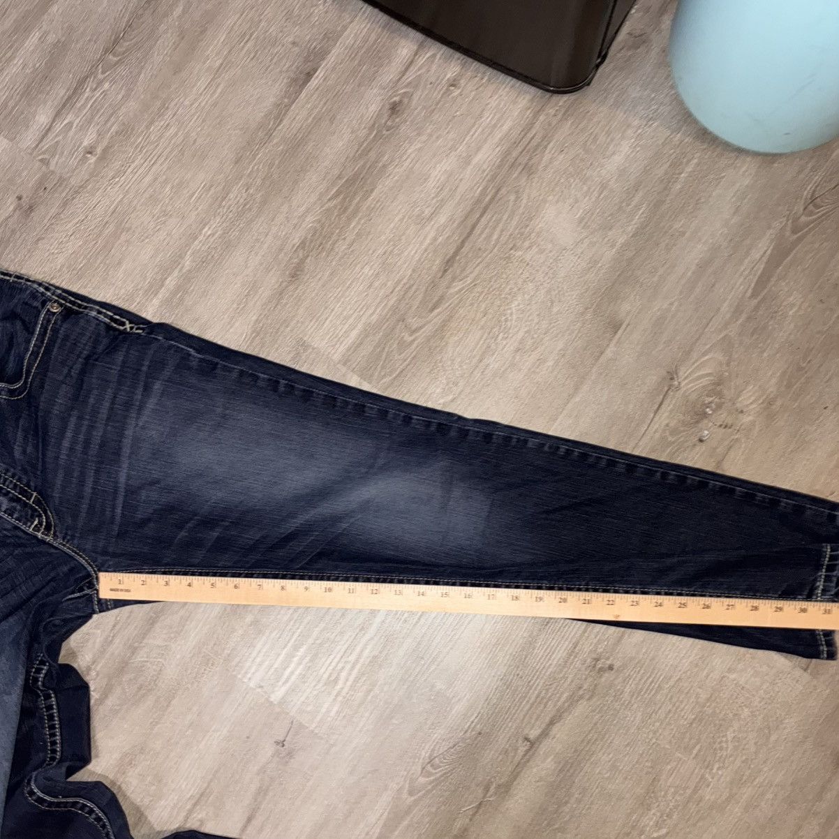 BKE BKE Derek Jeans Mens 34R Dark Wash Faded buckle bootcut Y2K Size US 34 / EU 50 - 4 Thumbnail