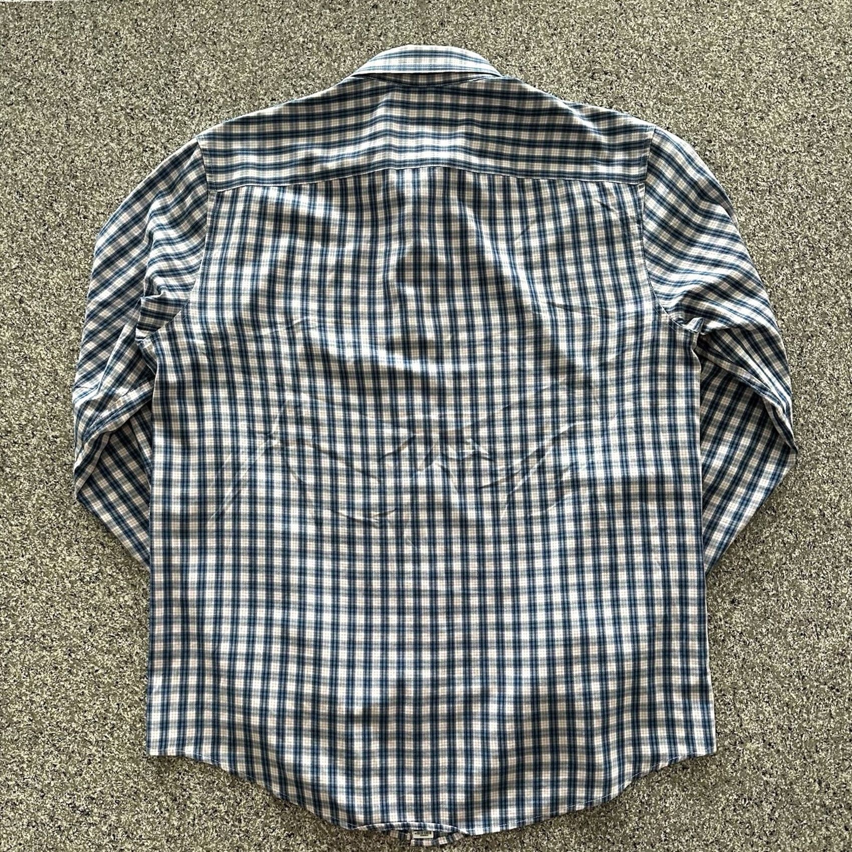 Original Penguin Original Penguin Plaid Button-Up Shirt Mens M Blue Long Sleeve XS? Size US M / EU 48-50 / 2 - 5 Thumbnail