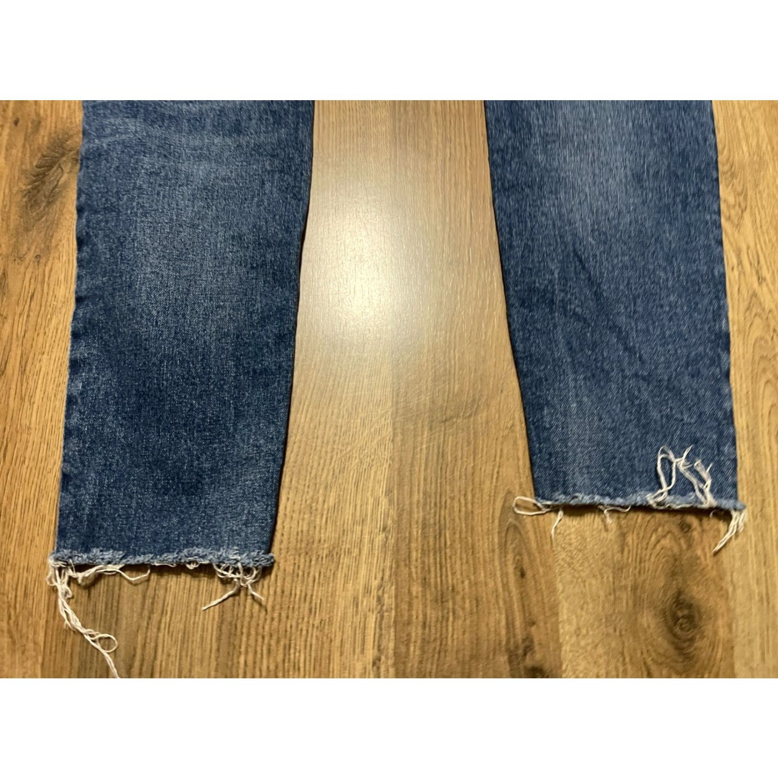 Lucky Brand Lucky Brand Jeans Men 4/27 Blue Denim Raw Hem Straight Pockets Mens Size 27" / US 4 / IT 40 - 4 Thumbnail
