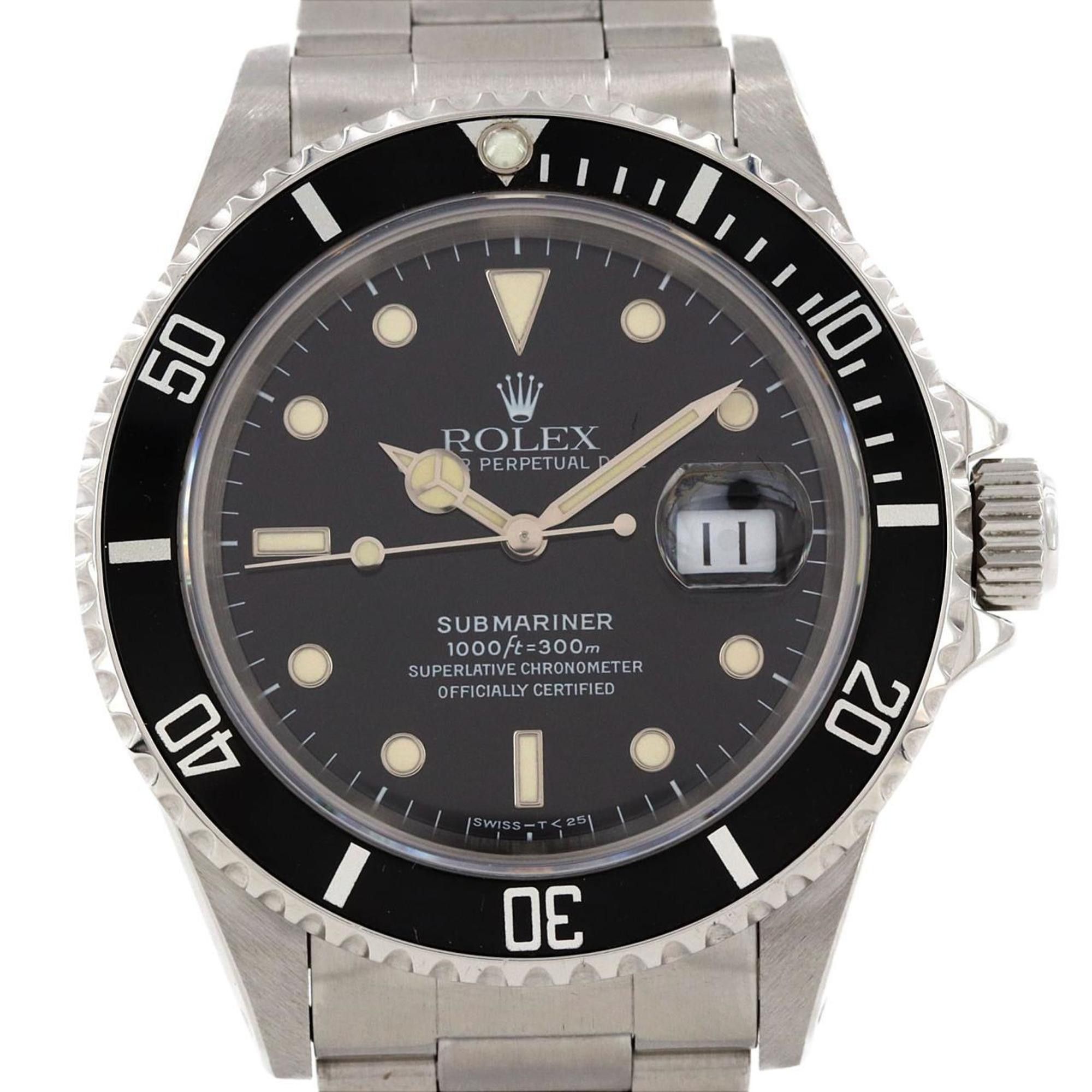 Rolex Rolex Submariner Date 16610. SS Wristwatch Automatic U-Serial Size ONE SIZE - 1 Thumbnail