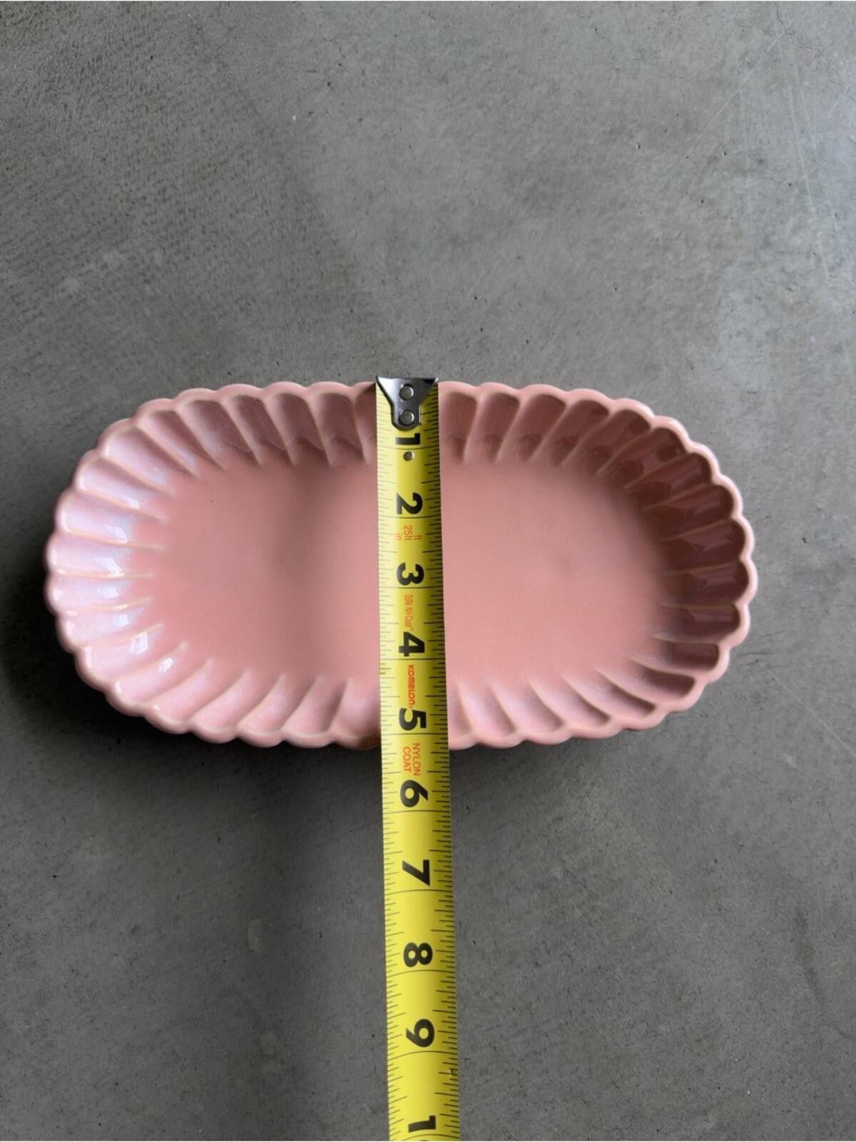 Other Scalloped Glazed Ceramic Tray / Vanity Dish / Pink Size ONE SIZE - 7 Thumbnail
