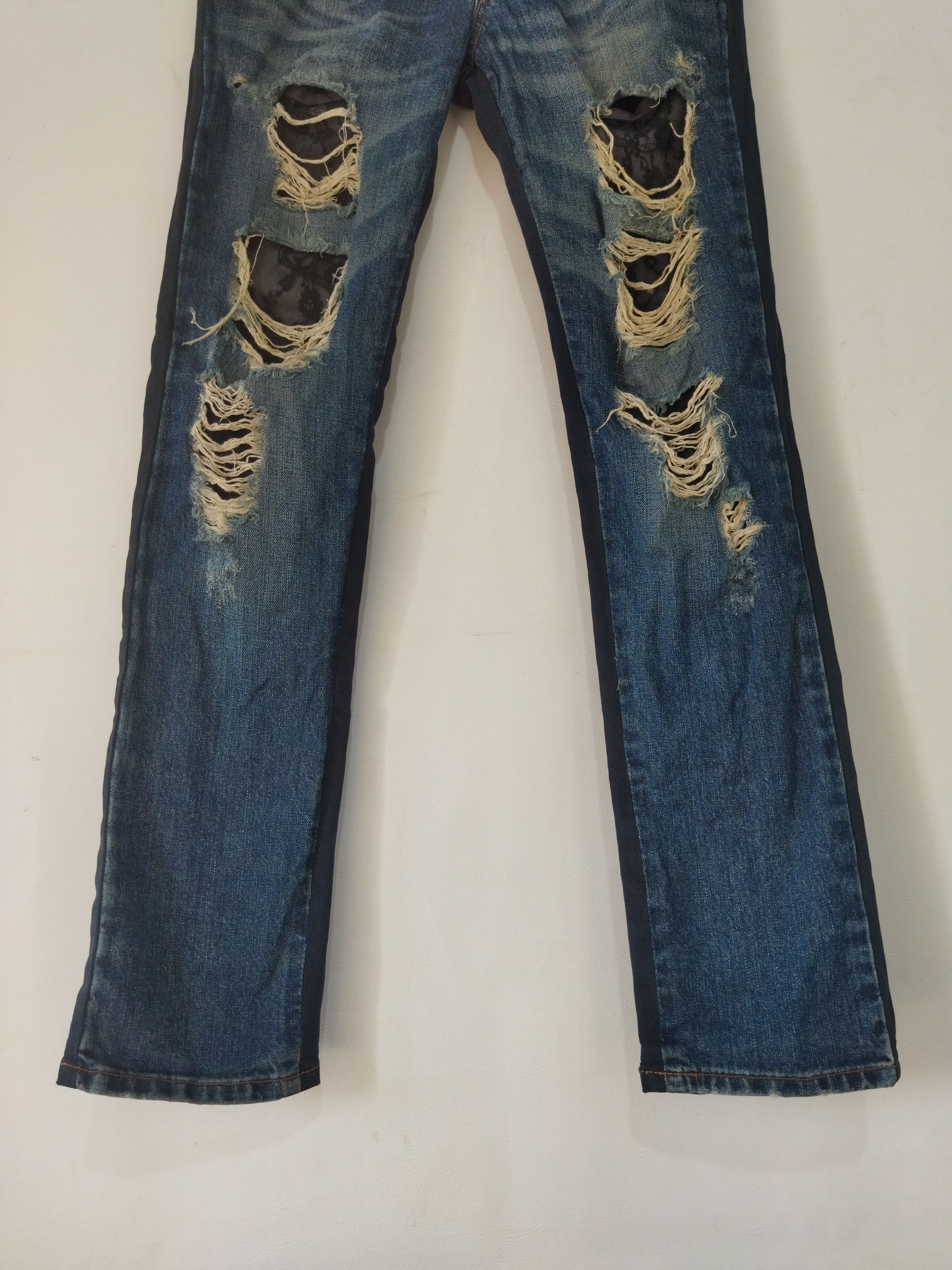 Japanese Brand Algonquin Distressed Denim Jeans – Japanese Archive Style Size 30" / US 8 / IT 44 - 3 Thumbnail