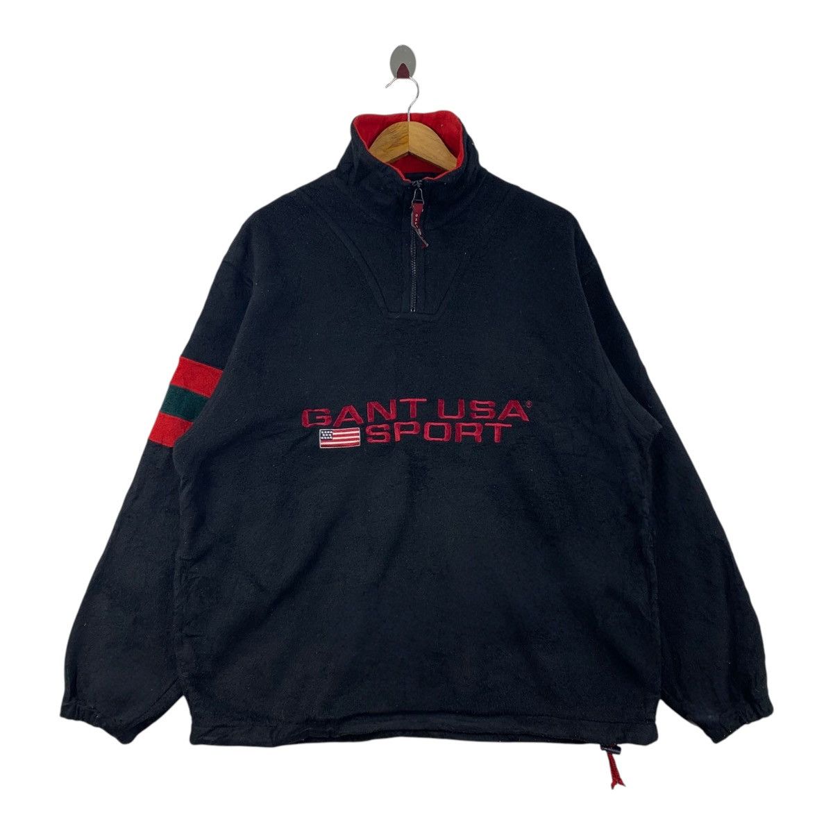Gant Vintage GANT Usa Sport Half Zipper Fleece Sweatshirt Size US M / EU 48-50 / 2 - 1 Thumbnail