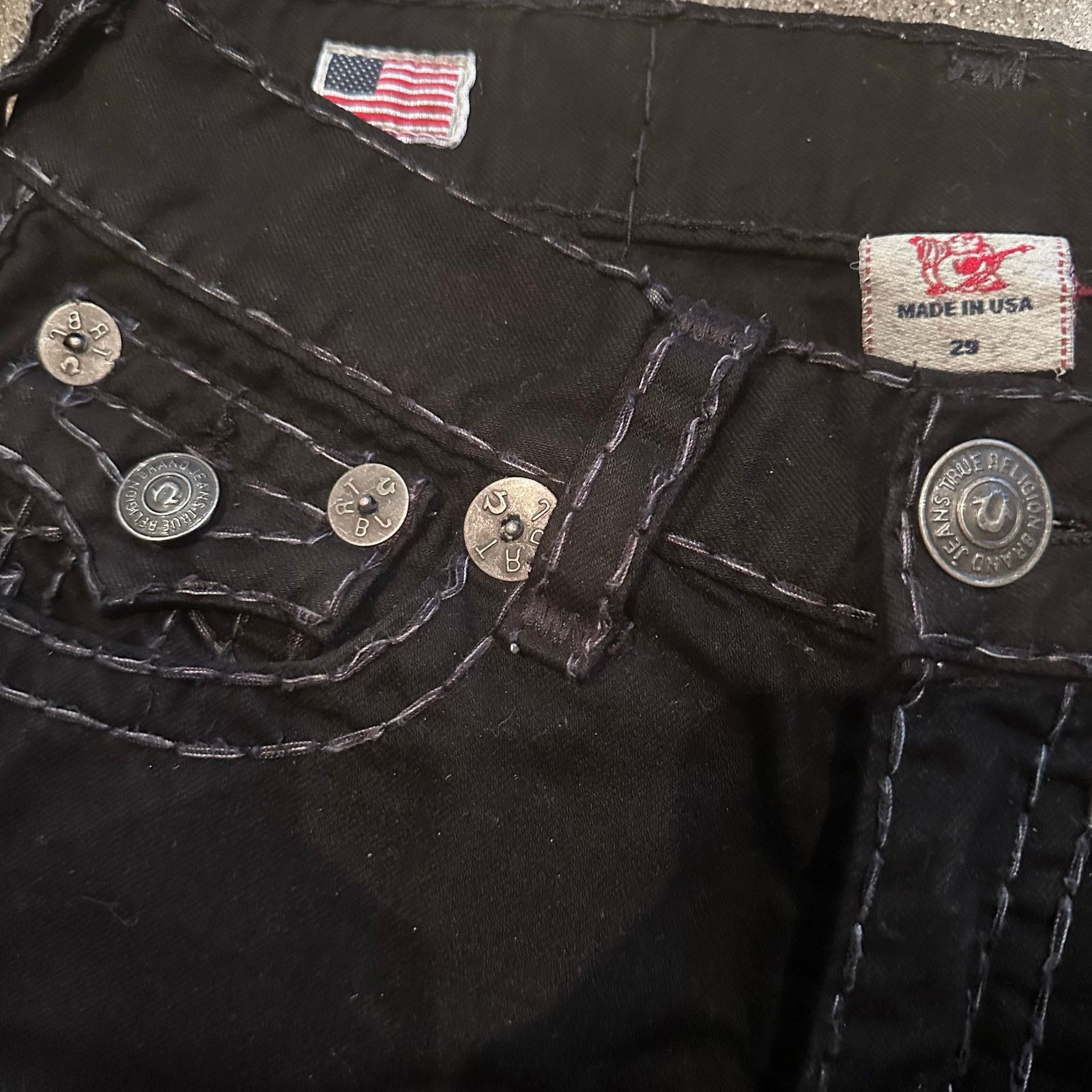 True Religion True Religion super t stitching ricky straight fit jeans Size US 29 - 3 Thumbnail