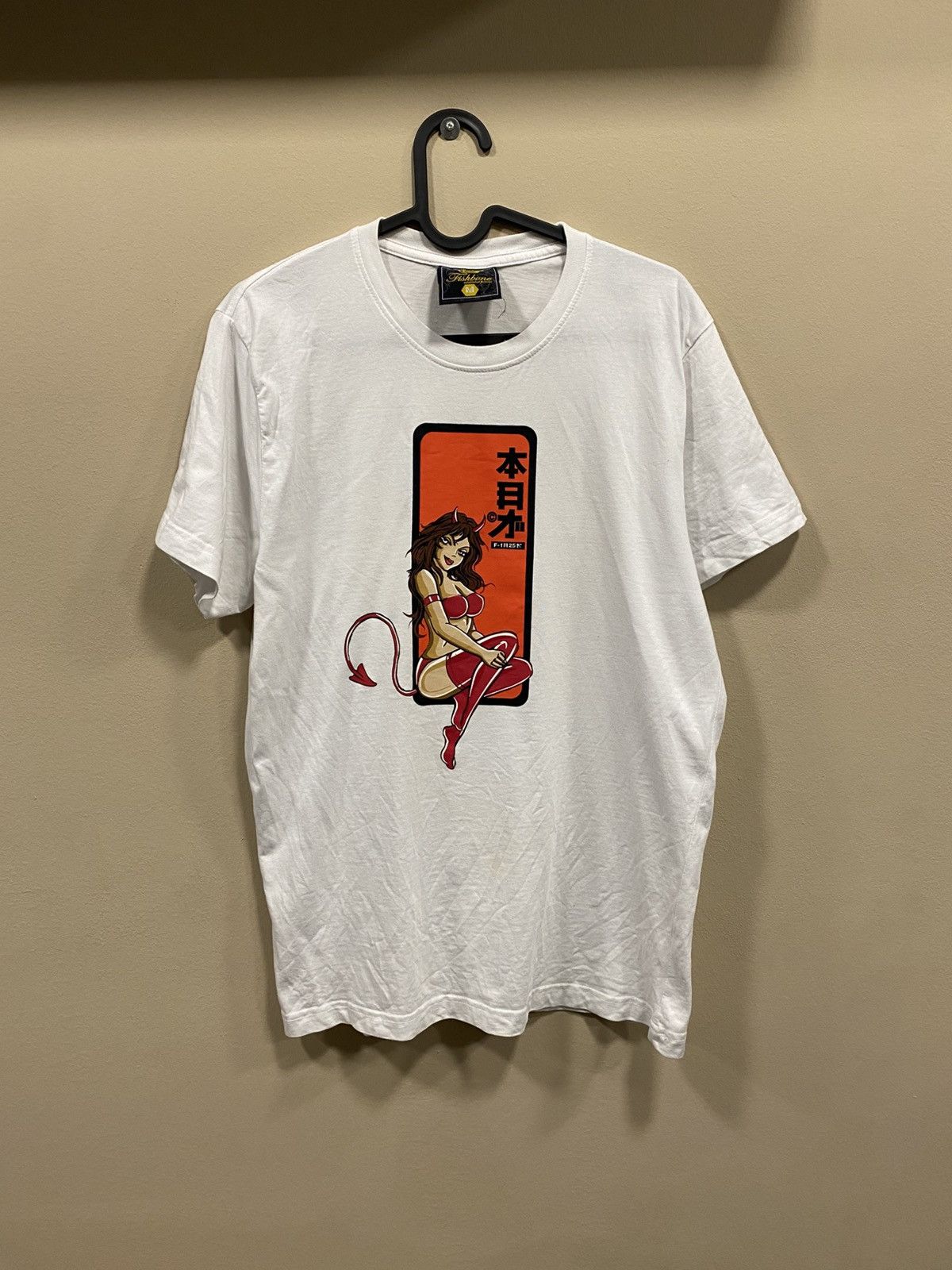 Vintage Fishbone Skate Strip Sexy Devil T-Shirt Tops