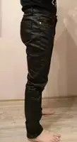 VIBE Black Jeans Men's Vibe Waxed Casual Size US 36 / EU 52 - 4 Thumbnail