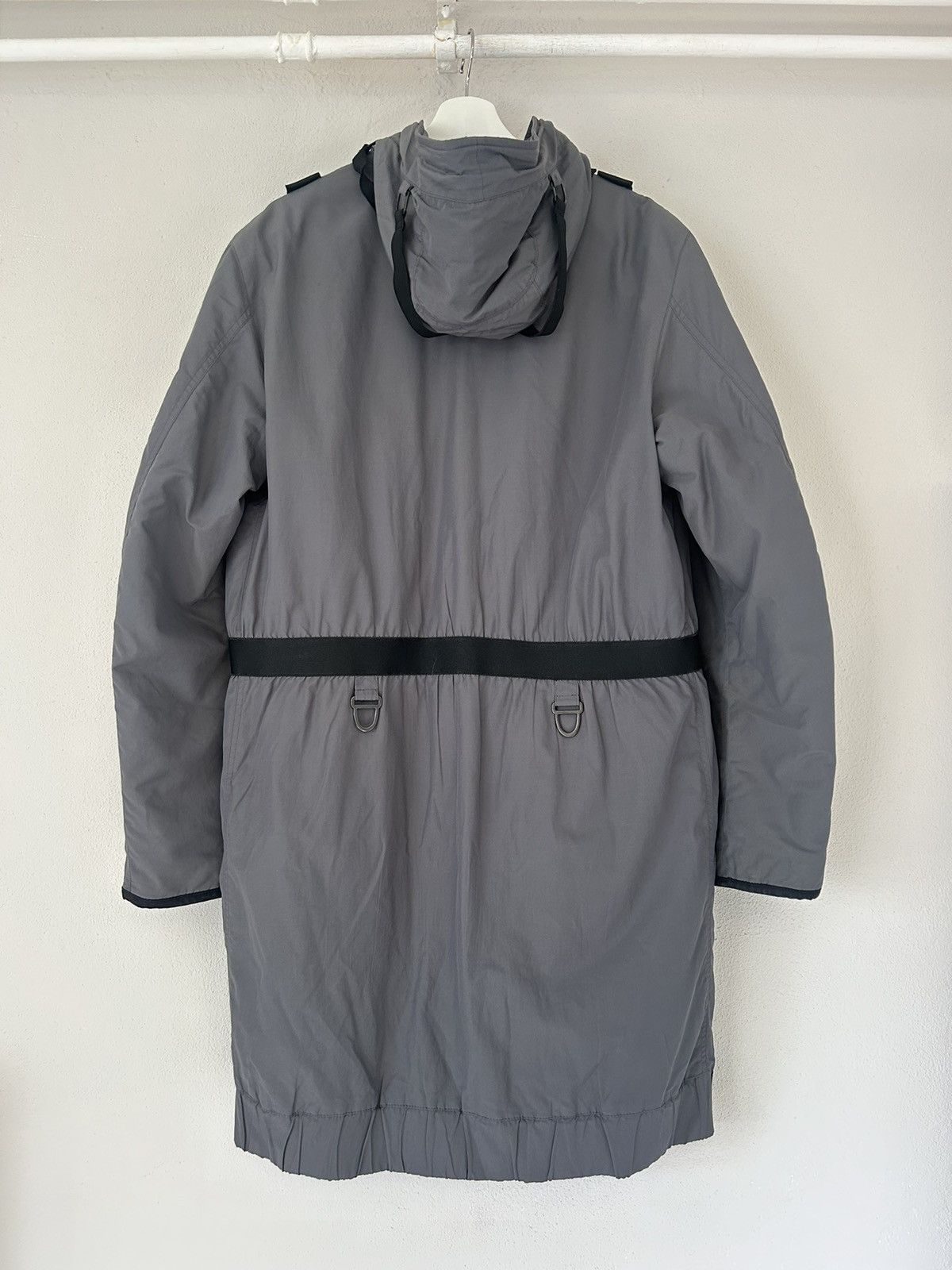 Dolce & Gabbana Grey Bondage Puffer Coat with Strap Detailing Size US M / EU 48-50 / 2 - 9 Thumbnail