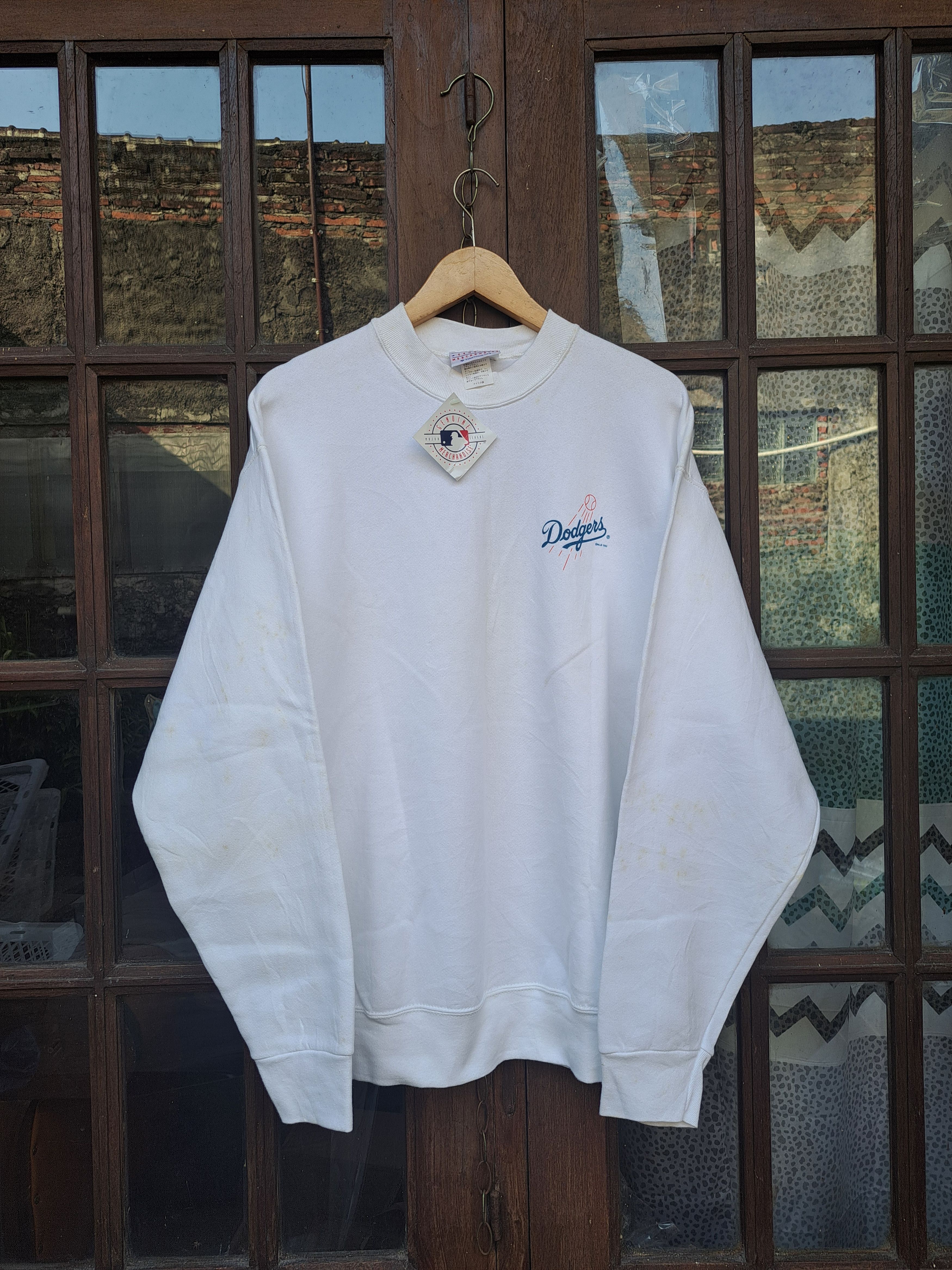 MLB × Vintage NOS 1995 Vintage LA Dodgers Hideo Nomo Sweatshirt Mens Large Size US L / EU 52-54 / 3 - 3 Thumbnail