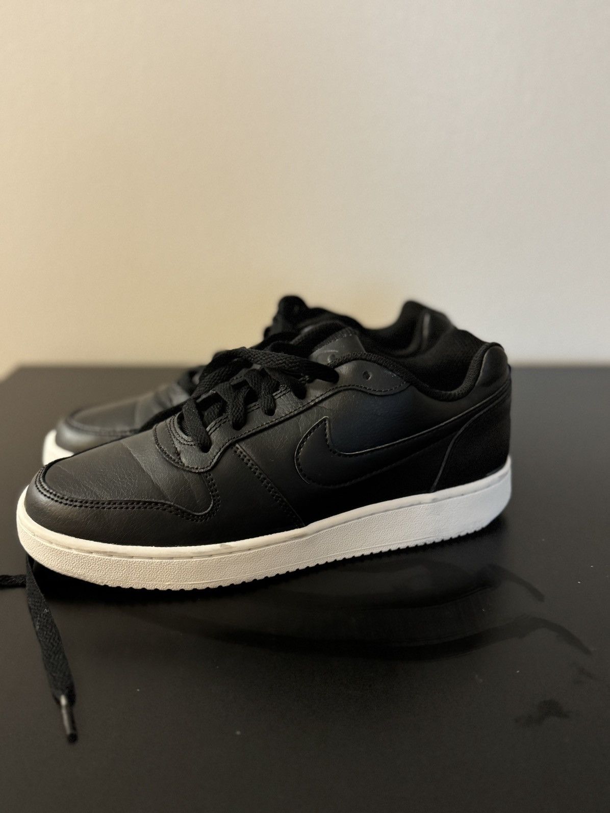 Nike Nike Ebernon Low Black White Athletic Shoes Women's Size 8 Size US 8 / IT 38 - 2 Thumbnail