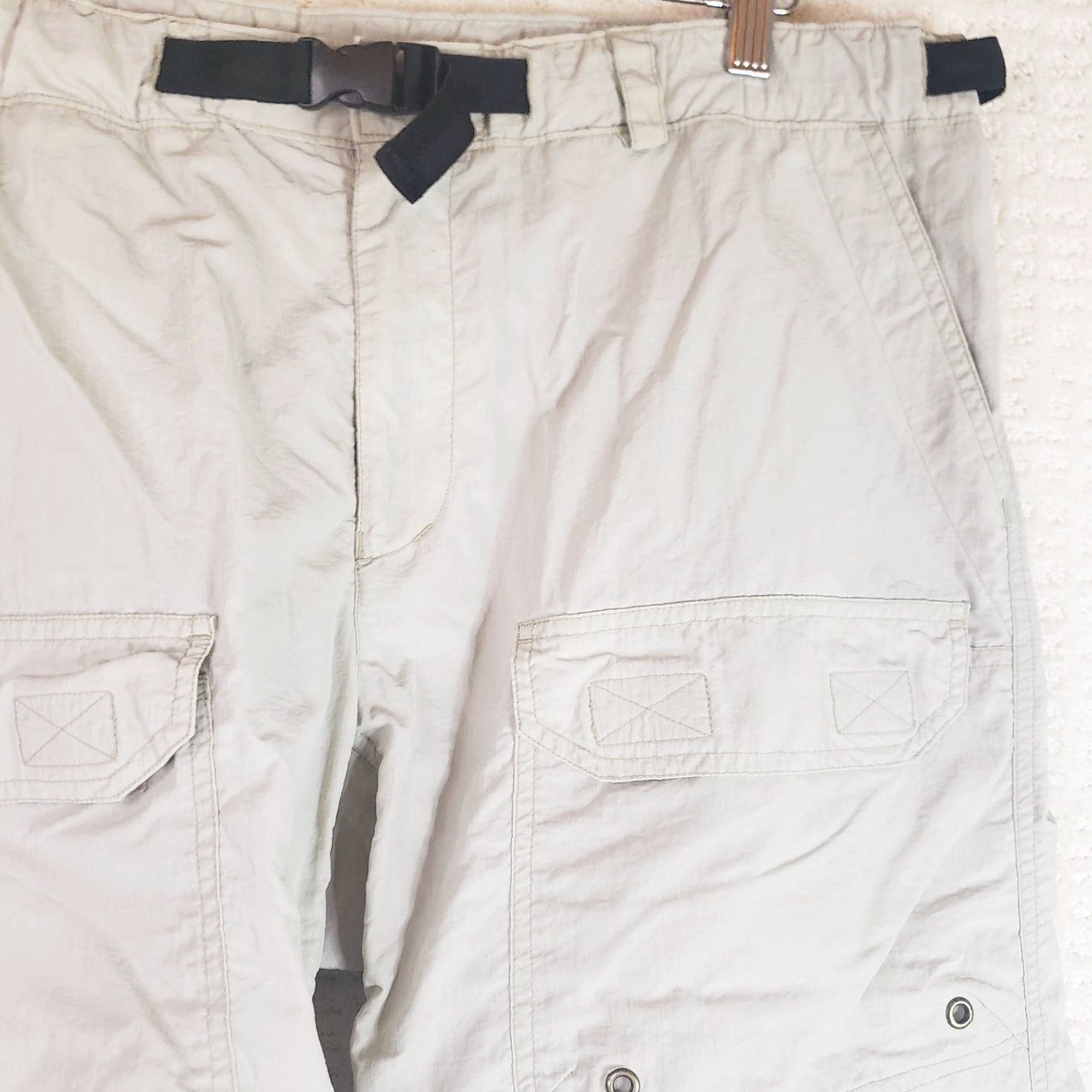 Vintage REI Convertible Pants Mens 38x32 Beige Outdoor Hiking Cargo Pants Mens 38 Beige Cargo Pocket Casual Travel Adjustable Length Straight Leg Size US 38 / EU 54 - 5 Thumbnail