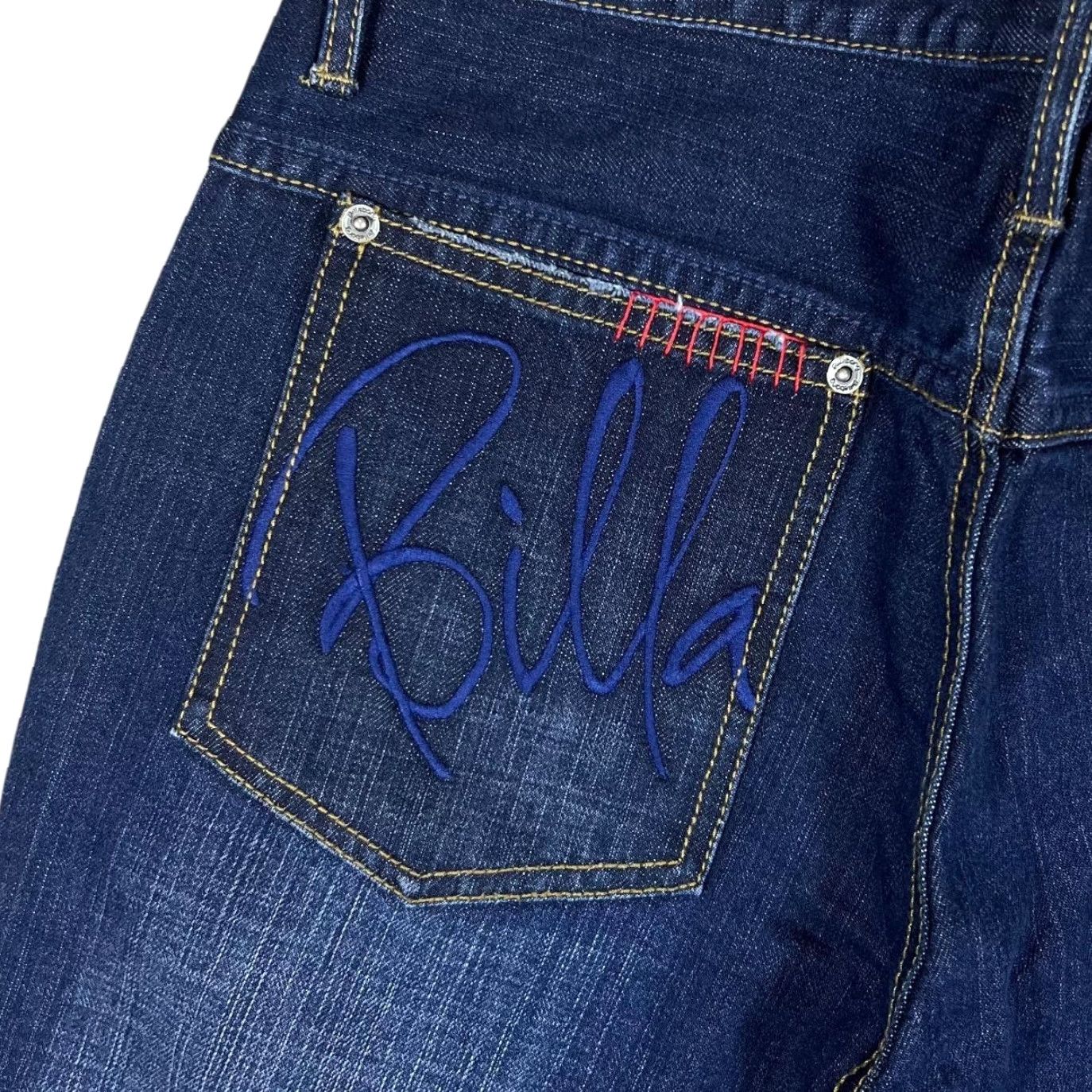 Billabong VINTAGE Billabong Jeans Surfer Distressed Blue Denim Boy Fit Women 30 30/31W Jeans Distressed White Tags 00s Mens Womens Boys Girls Size 30" / US 8 / IT 44 - 5 Thumbnail
