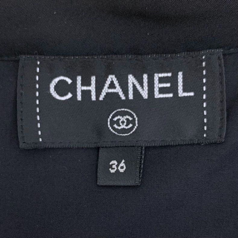 Chanel Chanel Black camellia embroidered single-breasted round-nec Size XS / US 0-2 / IT 36-38 - 6 Thumbnail