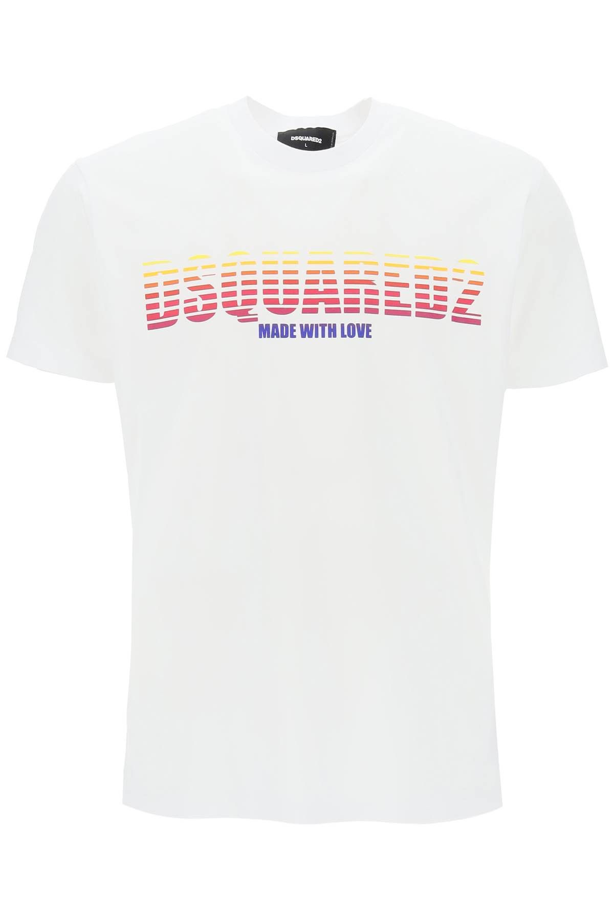 image of Dsquared2 "logoed Cool Fit T in White, Men's (Size Small)