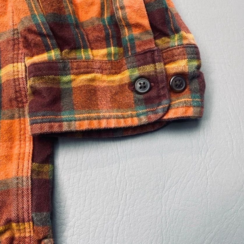 Carhartt Carhartt Shirt XL Loose Heavy Flannel Plaid 100% Cotton Burnt Sienna Button-Up Mens Size US XL / EU 56 / 4 - 3 Thumbnail