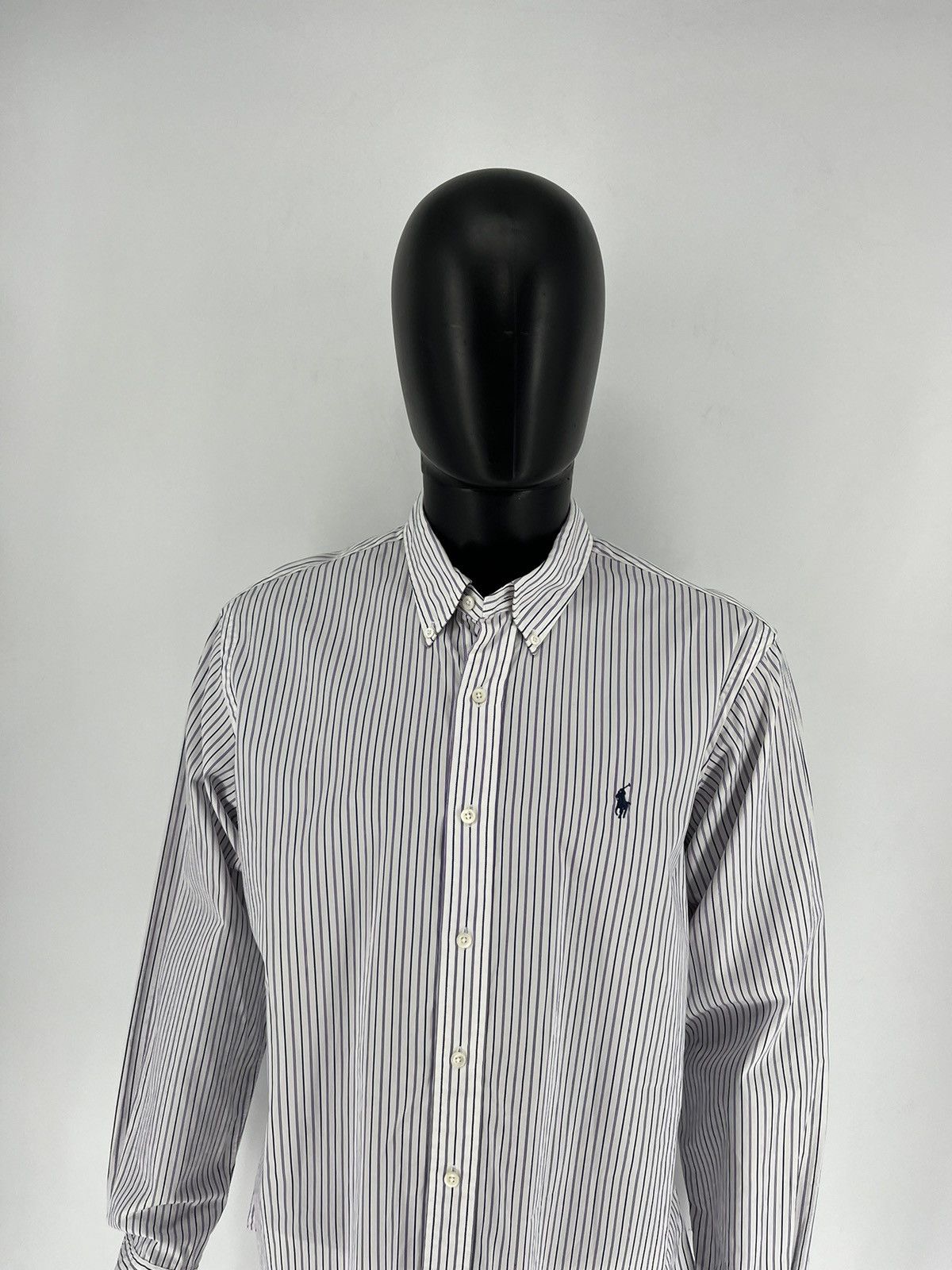 Polo Ralph Lauren × Ralph Lauren Vintage striped shirt polo Ralph Lauren size XL rare Size US XL / EU 56 / 4 - 5 Thumbnail