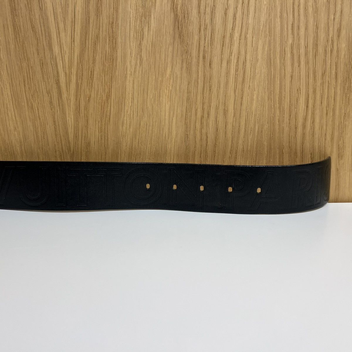 Louis Vuitton 🔹Louis Vuitton Automne-Hiver 2008 Collection Leather Belt Size 34 - 5 Thumbnail