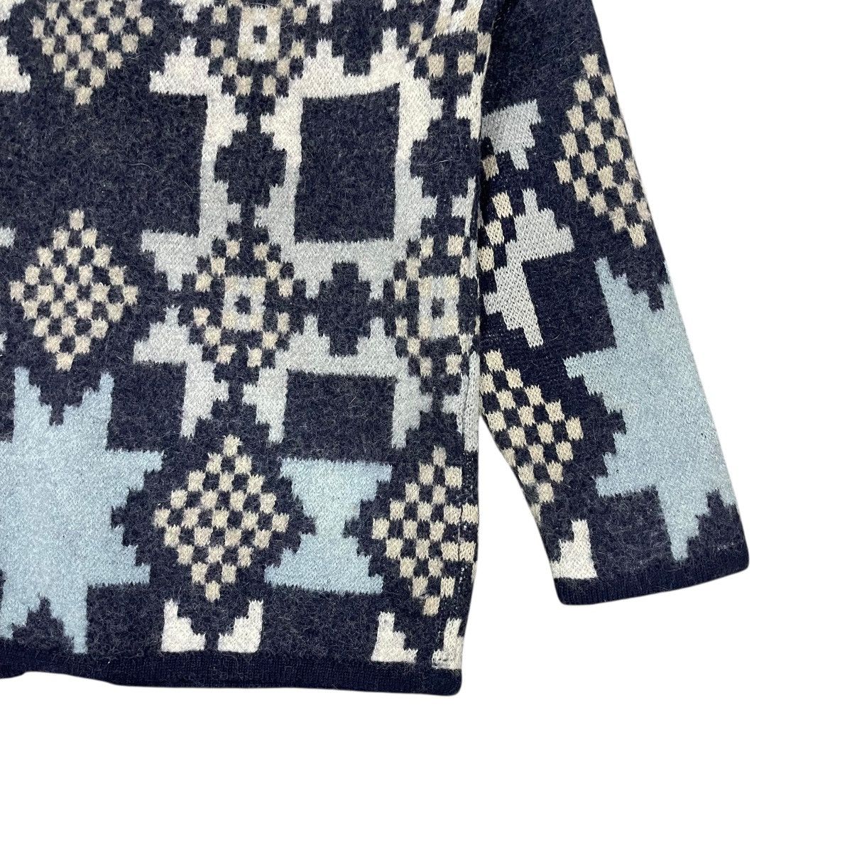 Native Vintage Vino Rouge Aztec Design Native Wool Button Jackets Size M / US 6-8 / IT 42-44 - 9 Thumbnail