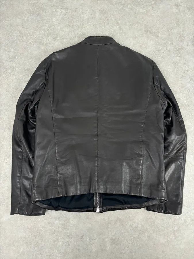 Armani Collezioni Armani Collezioni Brown Leather Quilted Bomber Jacket Size US L / EU 52-54 / 3 - 5 Thumbnail