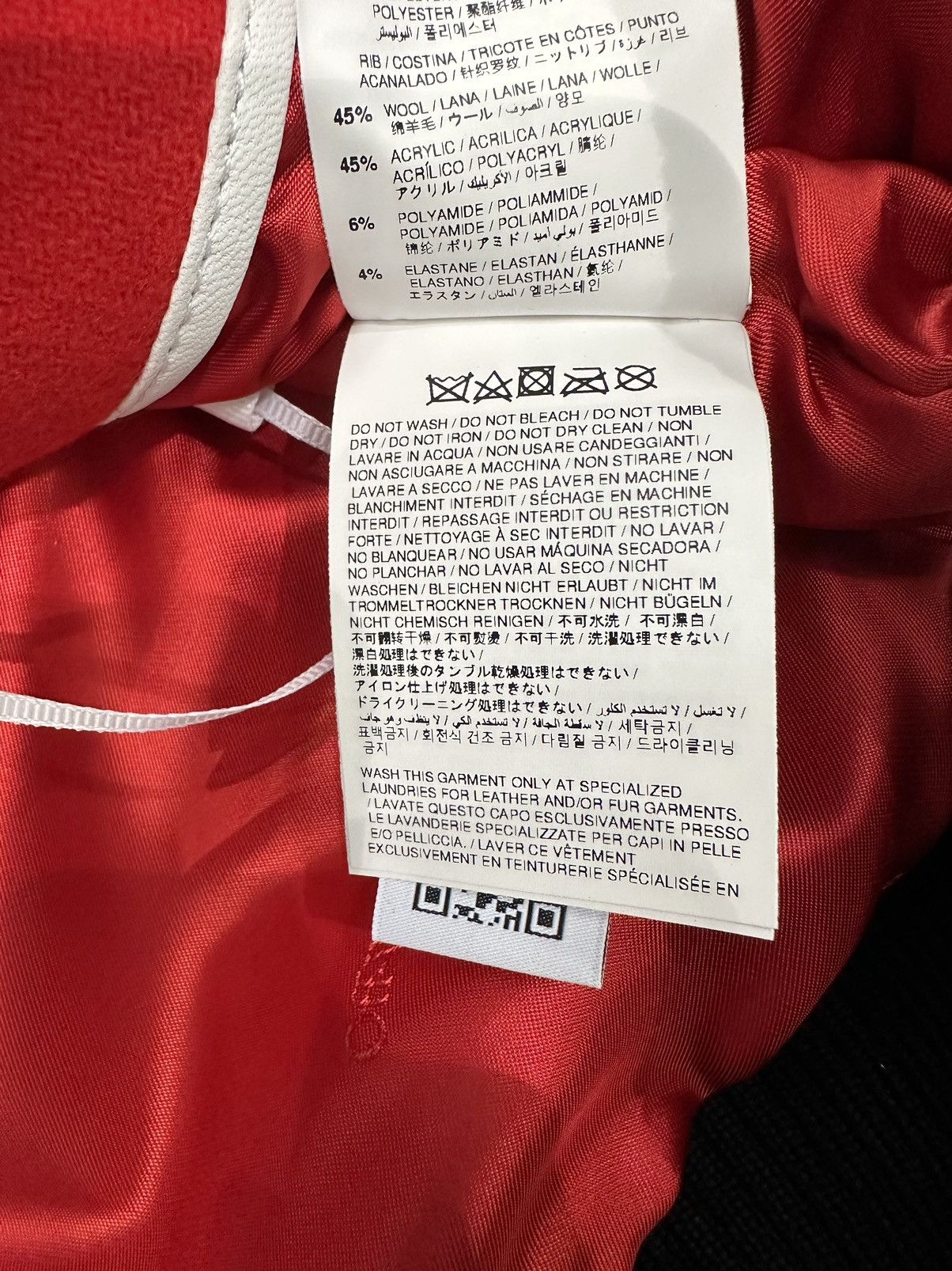 Off-White OFF-WHITE - Scorpio Lea Varsity Jacket Red Size US M / EU 48-50 / 2 - 6 Thumbnail