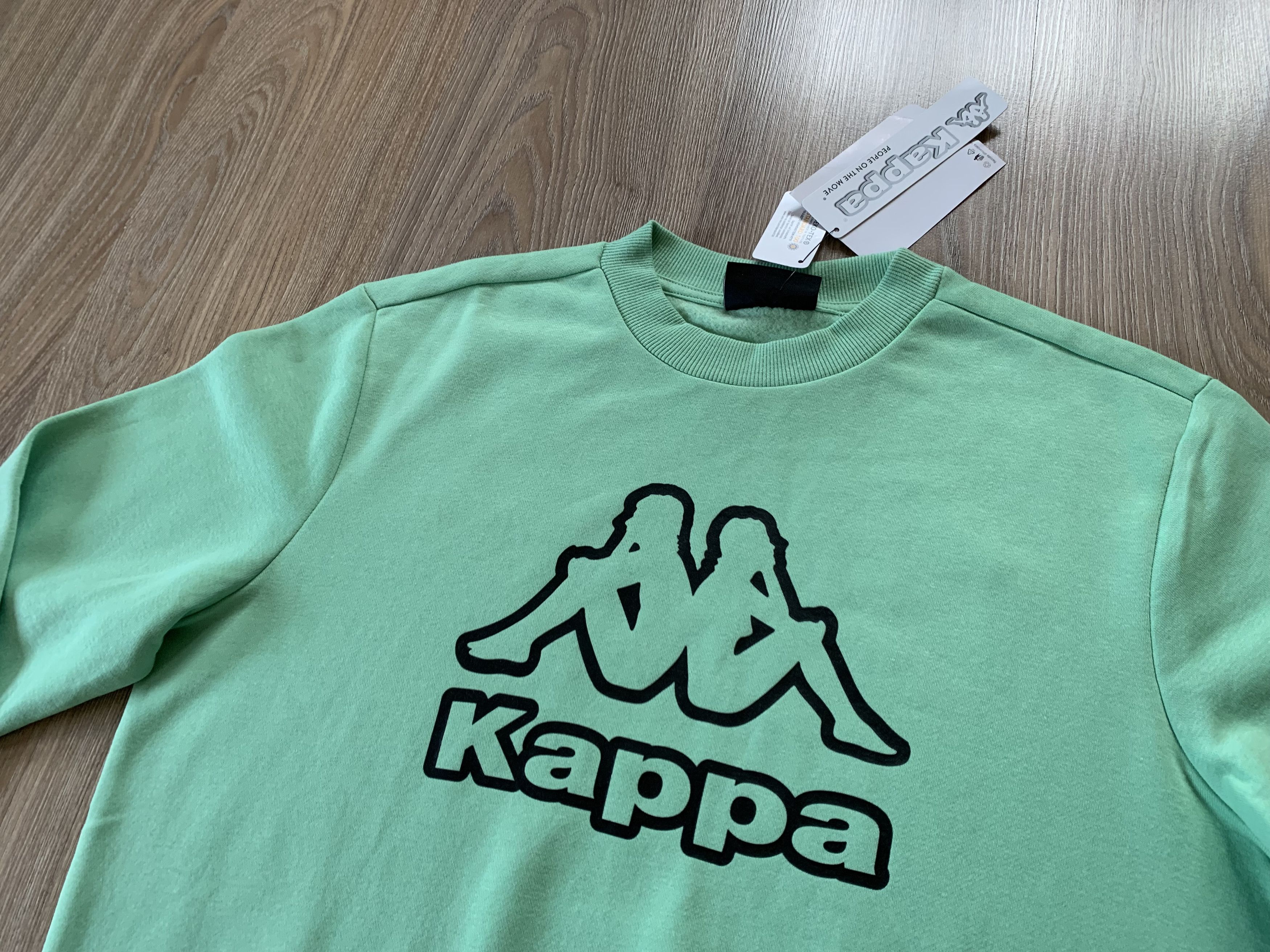 Kappa Kappa New Light Green Big Print Cotton Sweatshirt Size US M / EU 48-50 / 2 - 4 Thumbnail