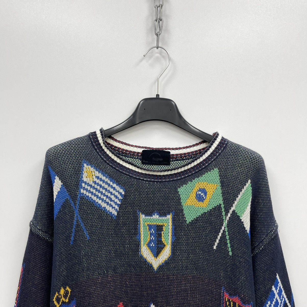 Bogner Bogner Flags Printed Cotton Knit Vintage Sweater Women’s Size S / US 4 / IT 40 - 2 Thumbnail
