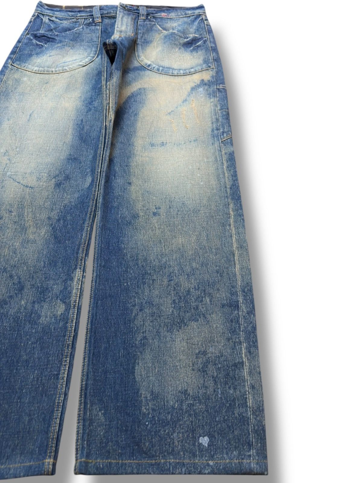 Ekam Vintage Rek Baggy Mudwash Cargo Denim Size US 31 - 4 Thumbnail