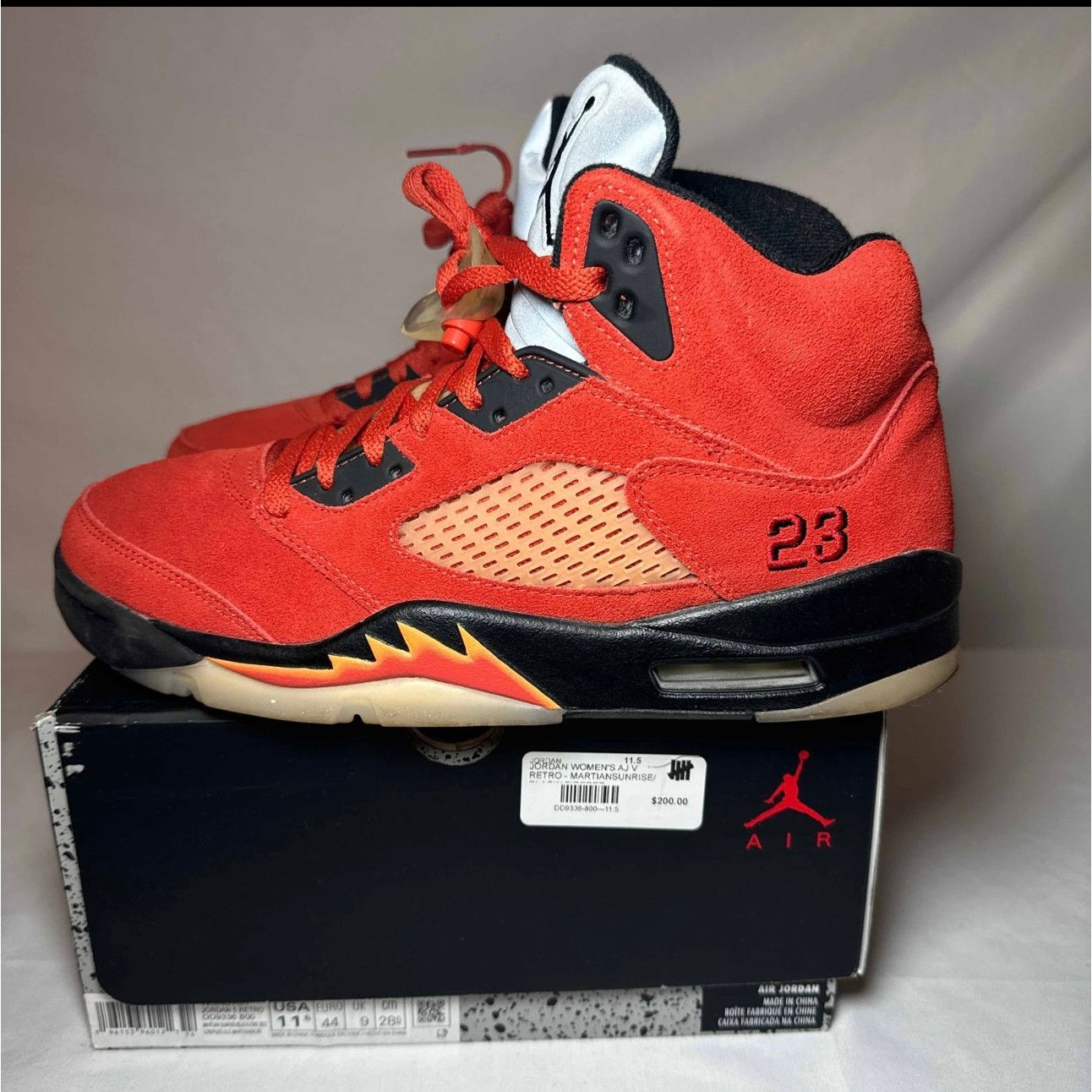 Jordan Brand × Nike Size 11.5 Wmns Air Jordan 5 Retro Dunk on Mars Women's Shoes Size US 11.5 / IT 41.5 - 8 Thumbnail