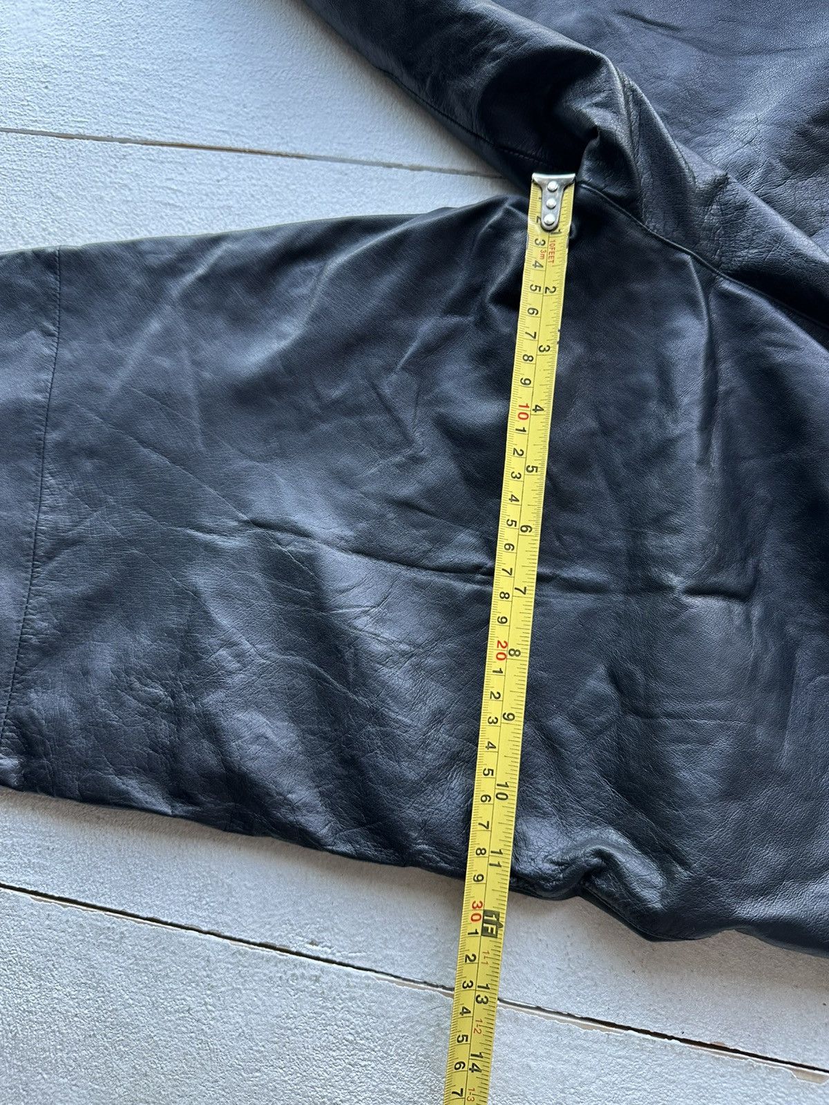 Leather 🚨Vintage leather pants motorcycles Black LUXURY Y2K Size 26" / US 2 / IT 38 - 18 Thumbnail