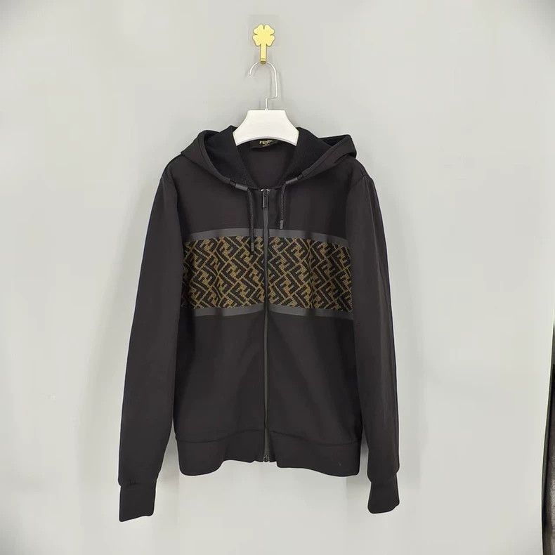Fendi Fendi Fendi Zipper Hoodie with Logo Design-2506 Size US XS / EU 42 / 0 - 1 Thumbnail