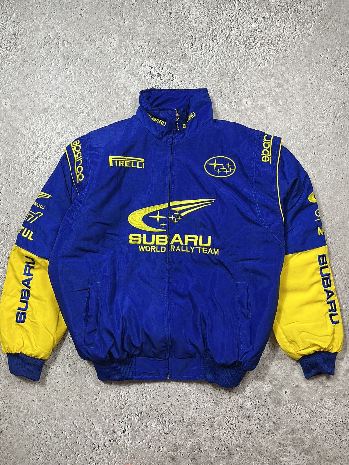 Vintage Subaru racing jacket logo Marlboro Official size L