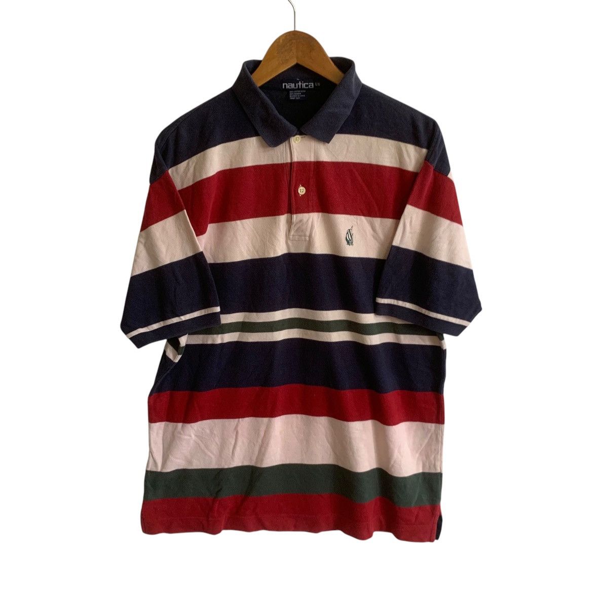 Nautica × Vintage Vintage Nautica Polos Shirt Vintage Stripe Medium Size US M / EU 48-50 / 2 - 1 Thumbnail