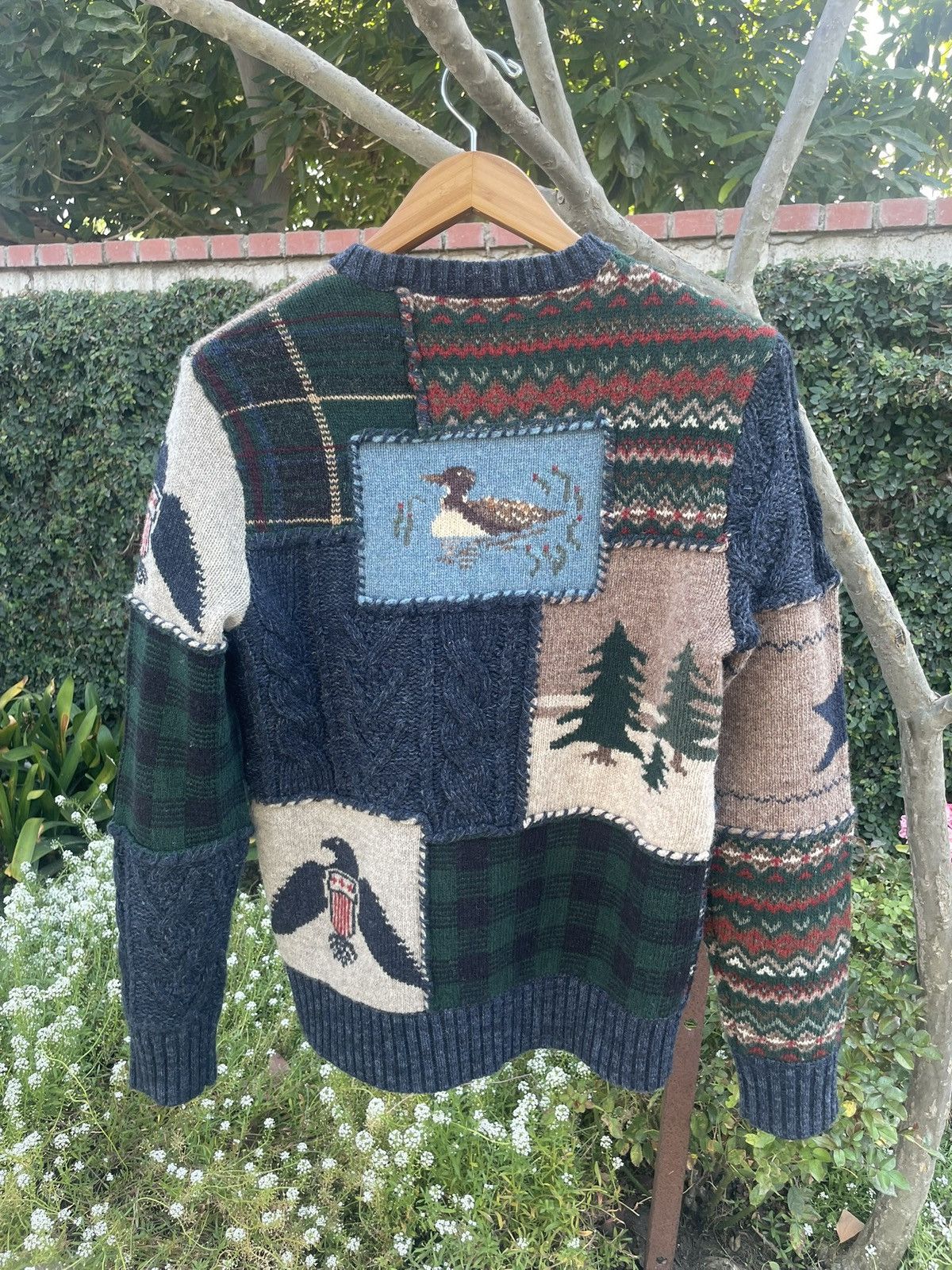 Polo Ralph Lauren Polo Ralph Lauren Patchwork Wool Sweater XS Size US XS / EU 42 / 0 - 2 Thumbnail