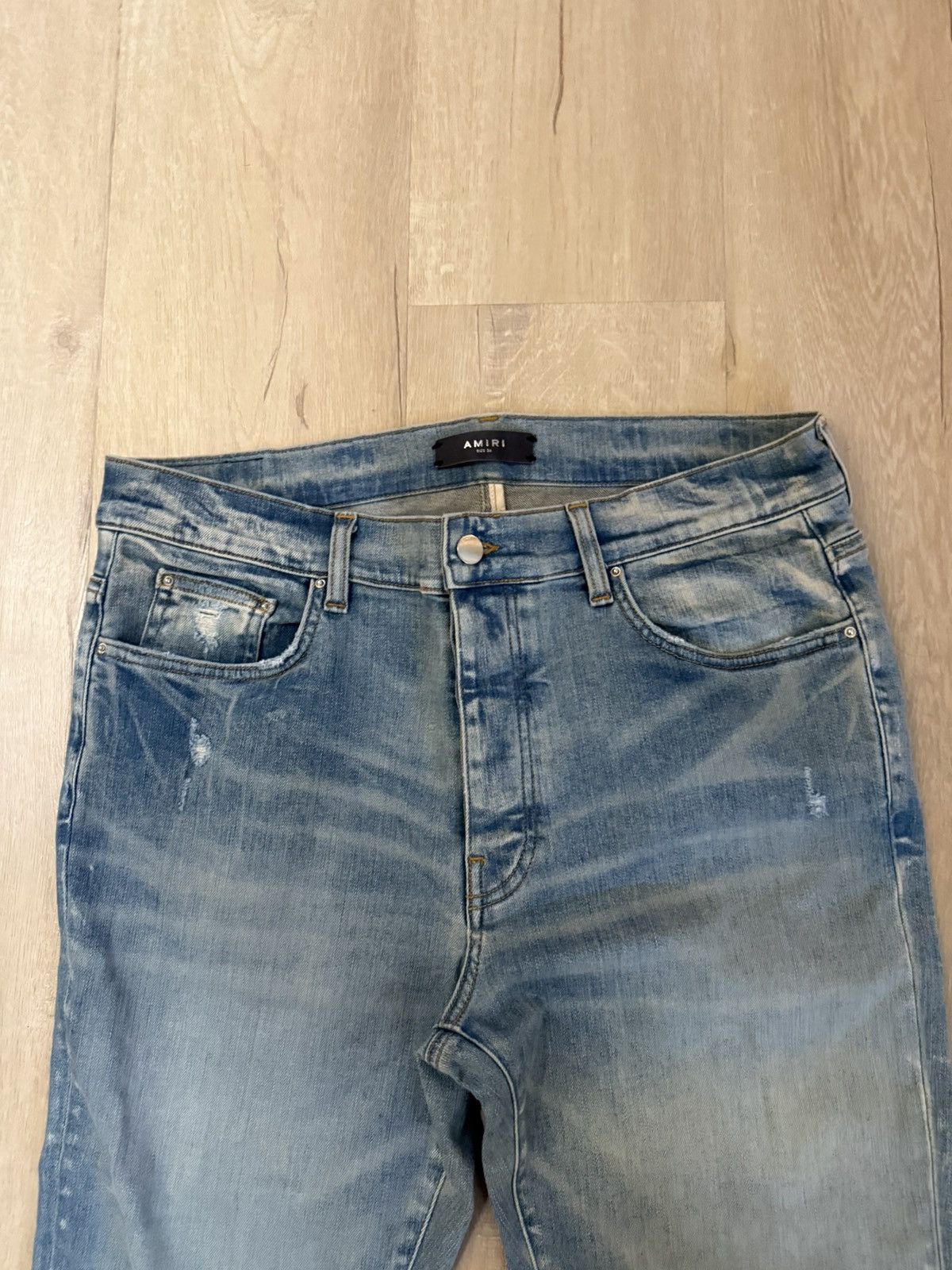 Amiri Amiri mx1 light blue washed jeans Size US 36 / EU 52 - 2 Thumbnail
