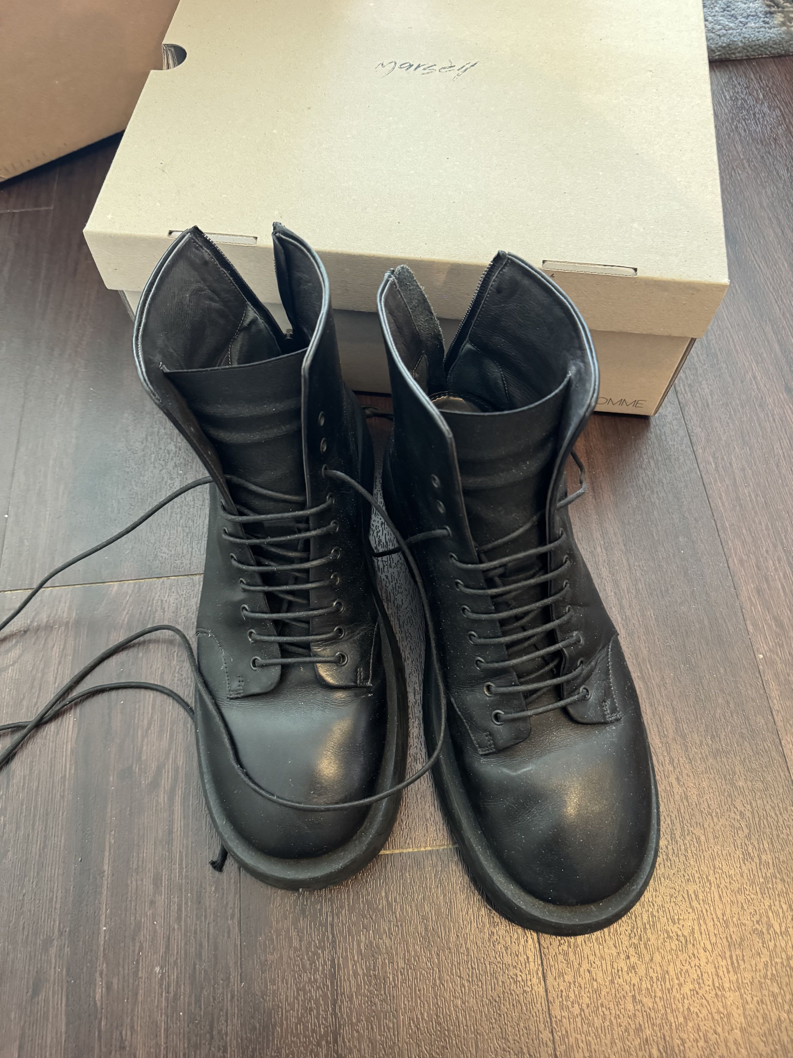 Marsell Black Gomme Gommello Boots Size US 9 / EU 42 - 1 Thumbnail