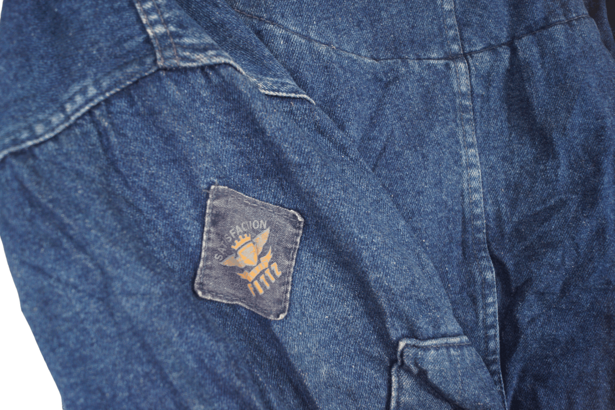 Vintage Fittz International Denim Jacket Nice Design Size US XL / EU 56 / 4 - 8 Thumbnail