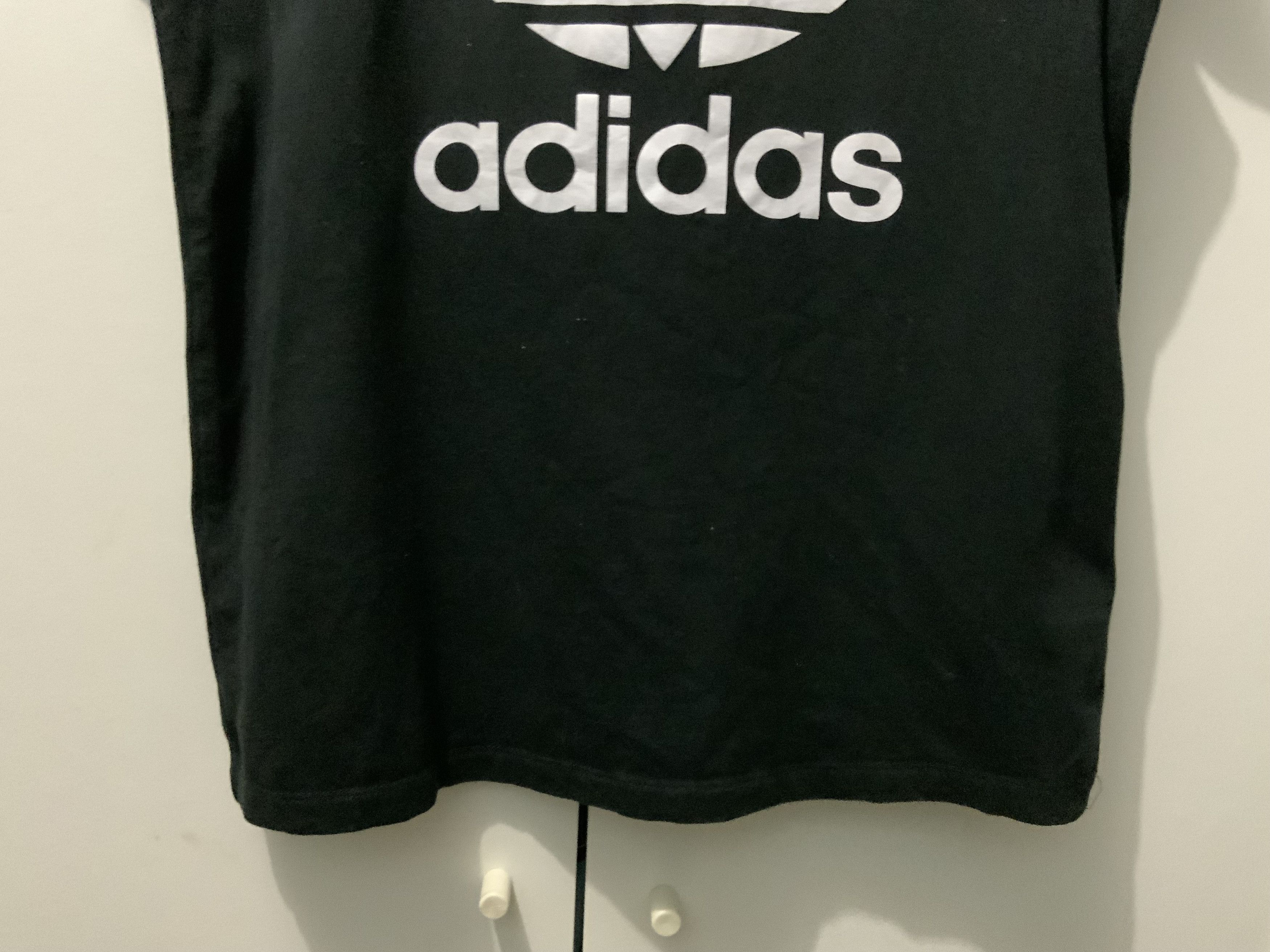 Adidas ADIDAS Big Logo Black Tee Size US S / EU 44-46 / 1 - 5 Thumbnail