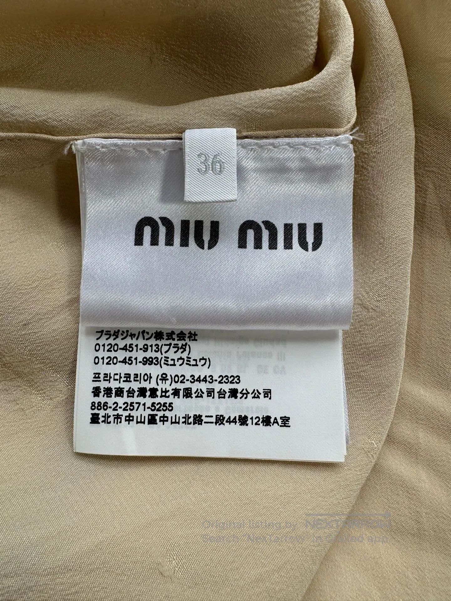 Miu Miu Miu Miu Silk Long Sleeve Shirt. Size S / US 4 / IT 40 - 4 Thumbnail