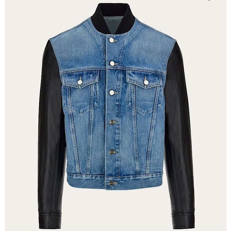 Salvatore Ferragamo o1s1rm1224 Denim Jacket in Blue Size US M / EU 48-50 / 2 - 1 Thumbnail